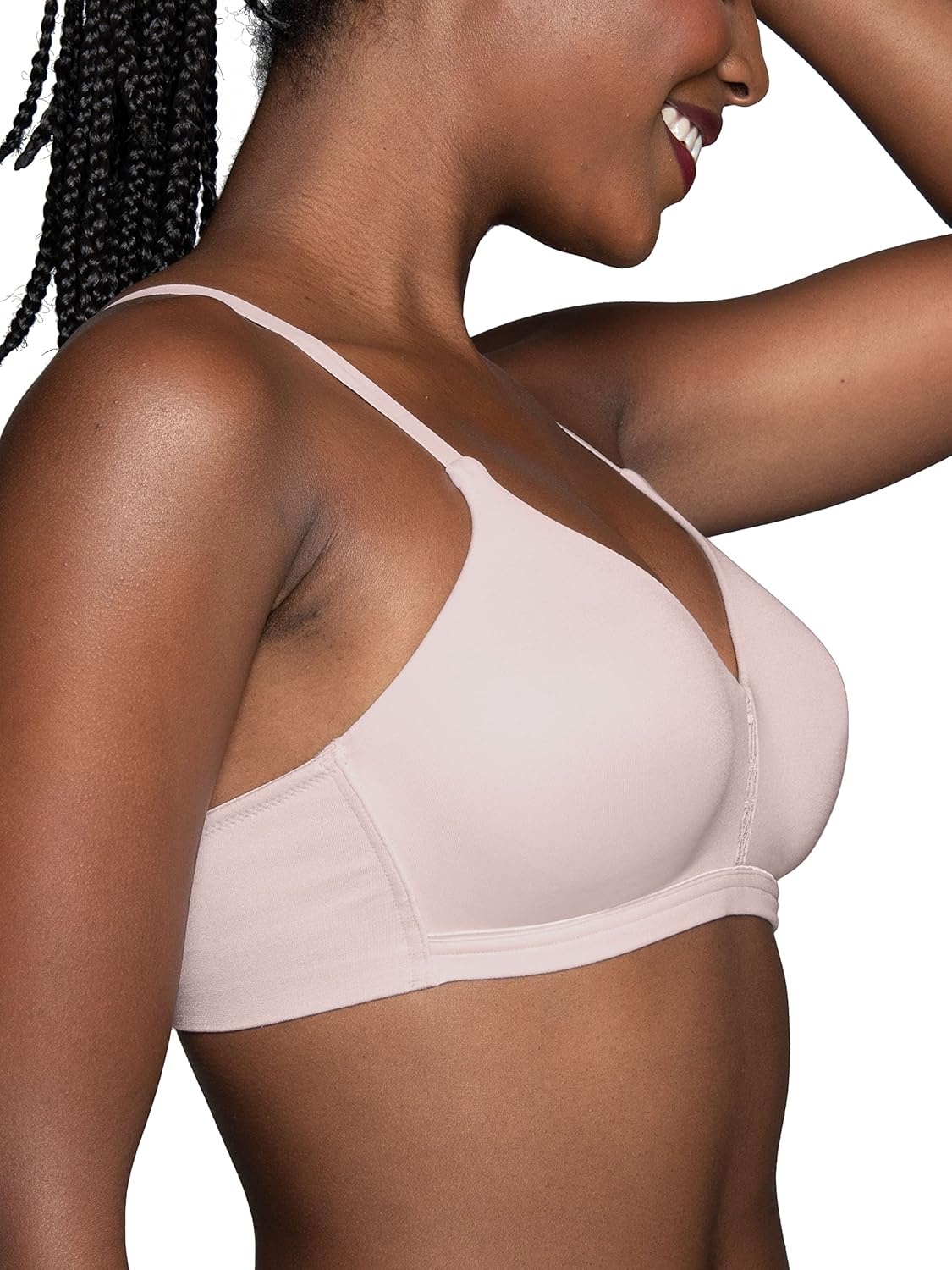 image:imageVanity Fair Womens Beyond Comfort Simple Sizing Wireless Bra Flexes to Fit Your Individual Shape Sizes S3XLQuartz