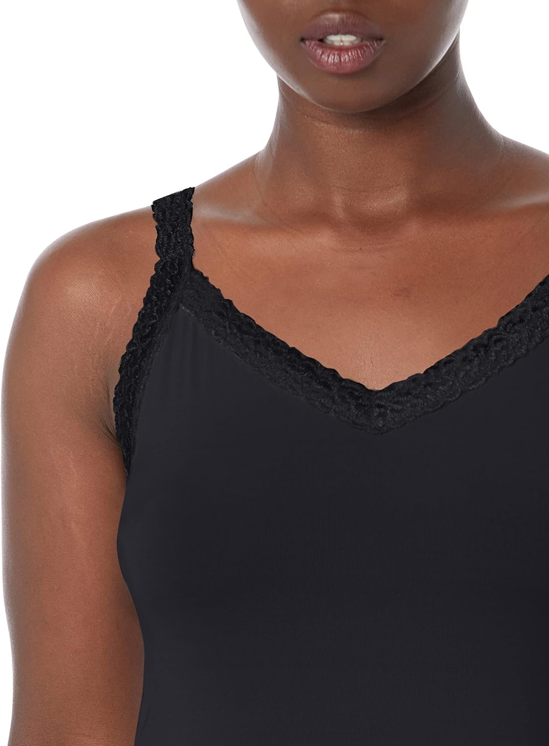 image:imageVanity Fair Womens Camisole Tops Everyday Layers Tank Top for Women Cami for WomenSpin Cami Midnight Black