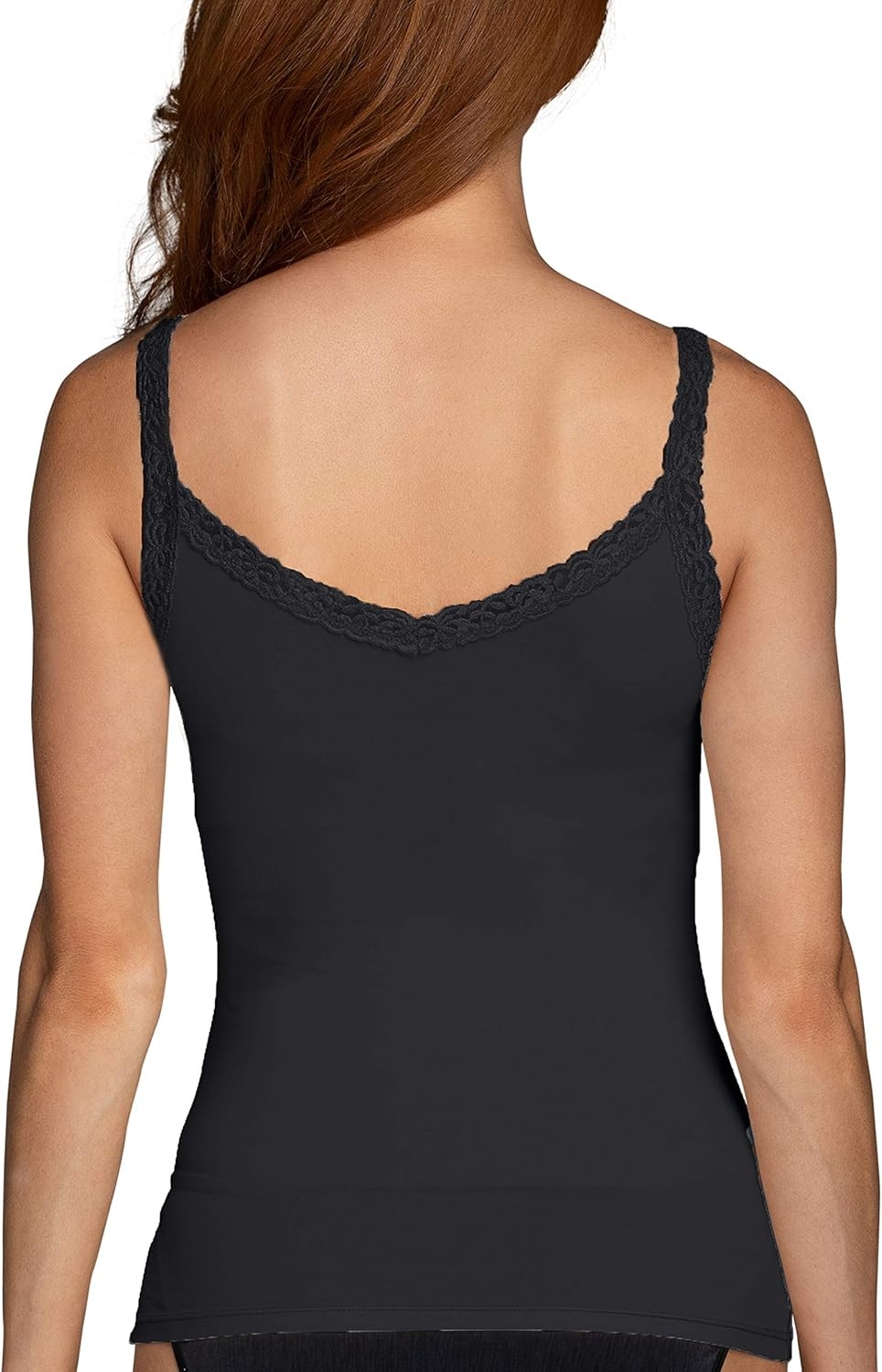image:imageVanity Fair Womens Camisole Tops Everyday Layers Tank Top for Women Cami for WomenSpin Cami Midnight Black