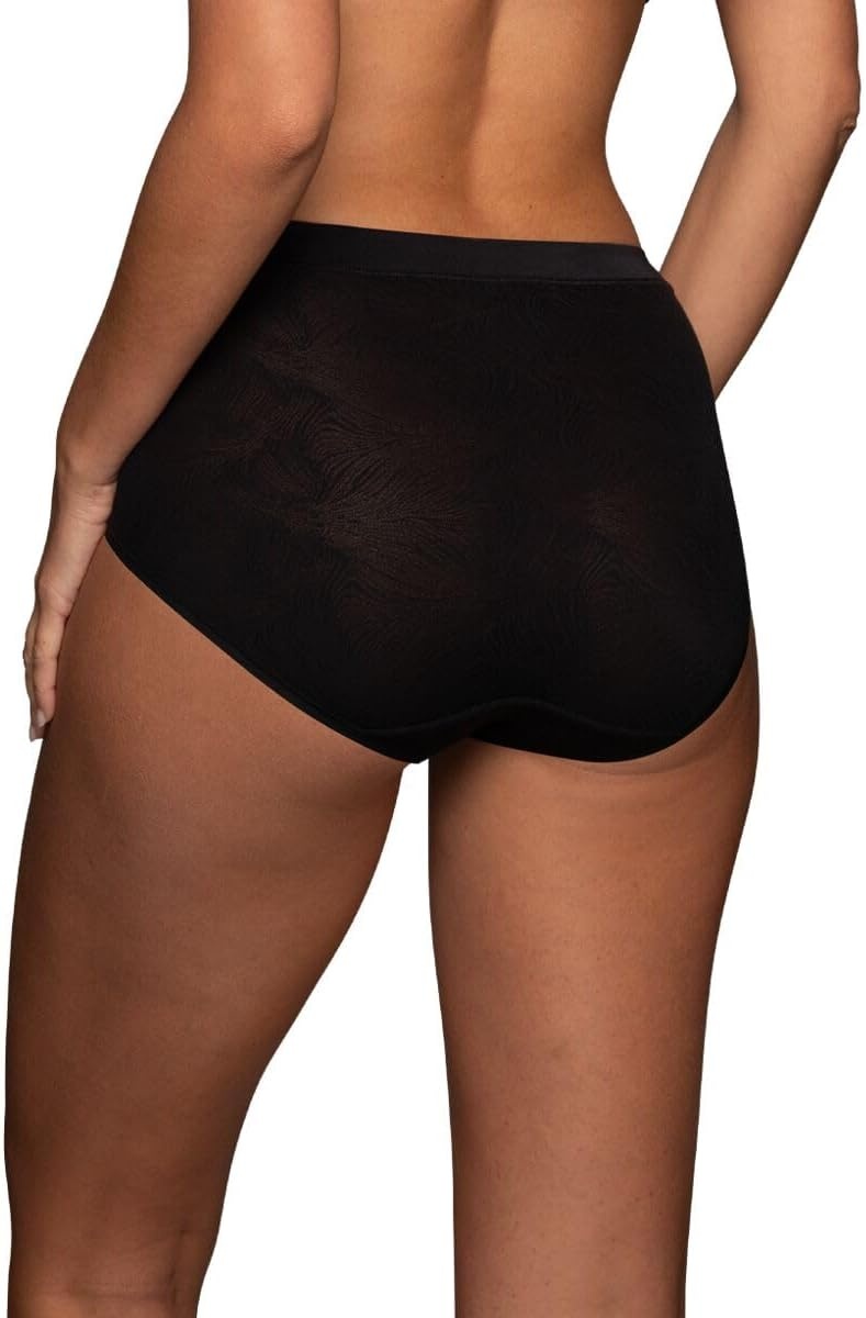 image:imageVanity Fair Womens Effortless Panties for Everyday Wear Buttery Soft Fabric amp LaceBrief Black Lace