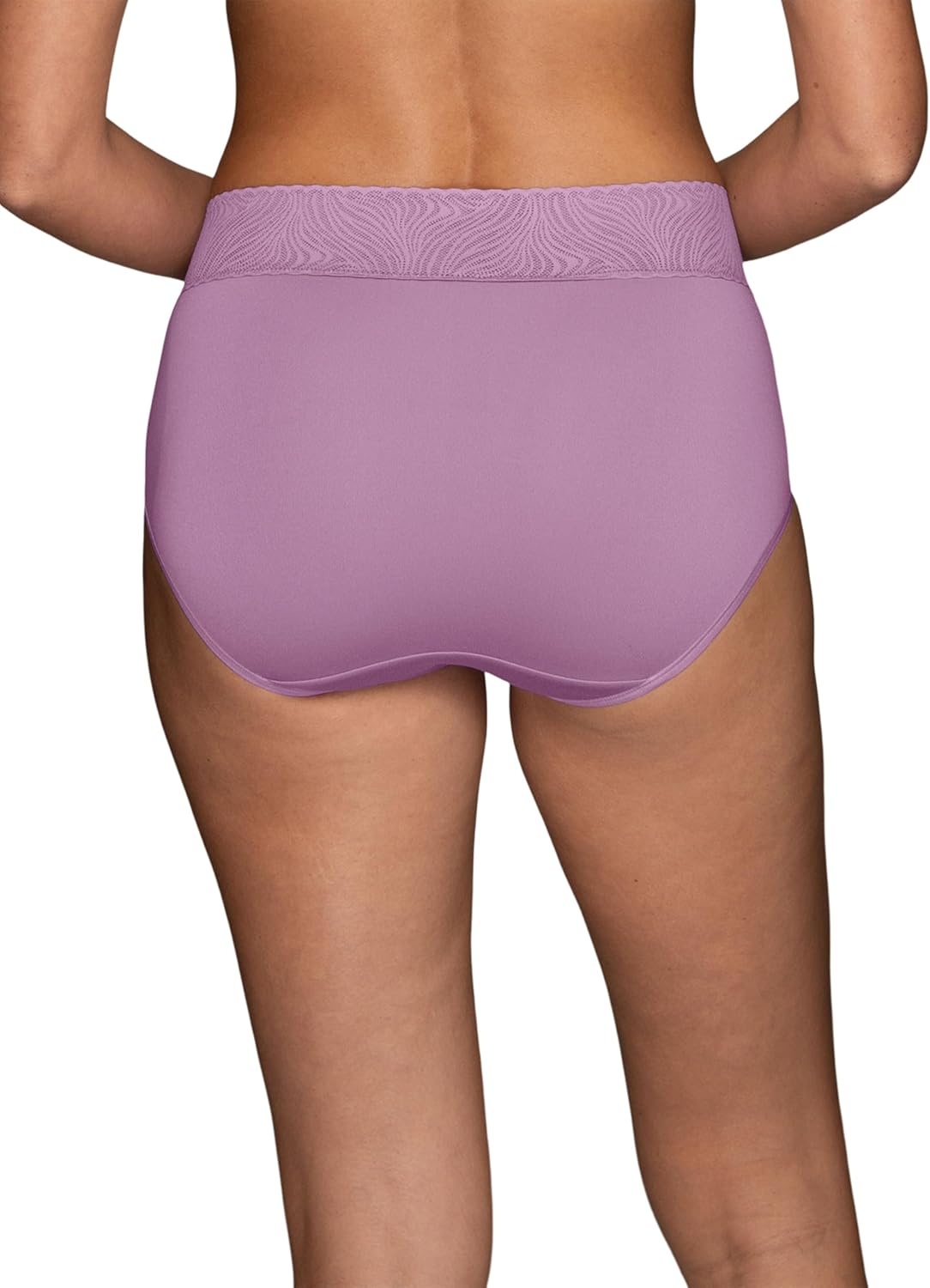 image:imageVanity Fair Womens Effortless Panties for Everyday Wear Buttery Soft Fabric amp LaceBrief Charmed Violet