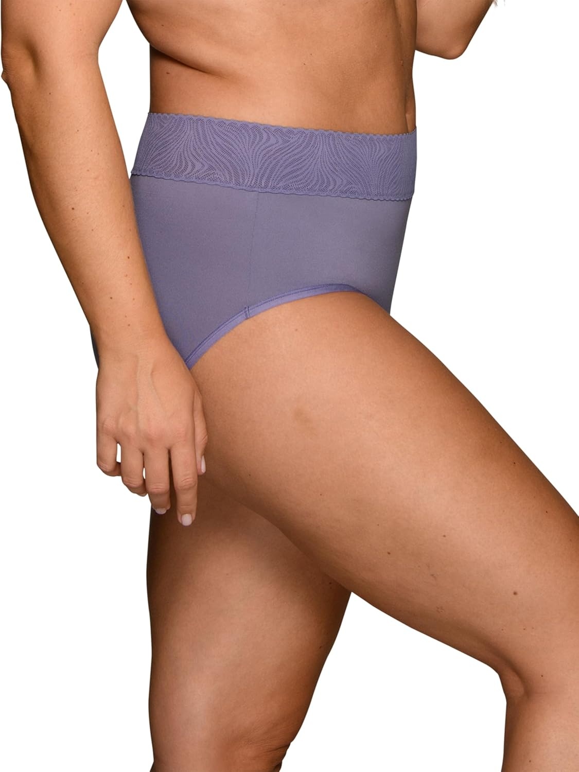 image:imageVanity Fair Womens Effortless Panties for Everyday Wear Buttery Soft Fabric amp LaceBrief Dried Lavender