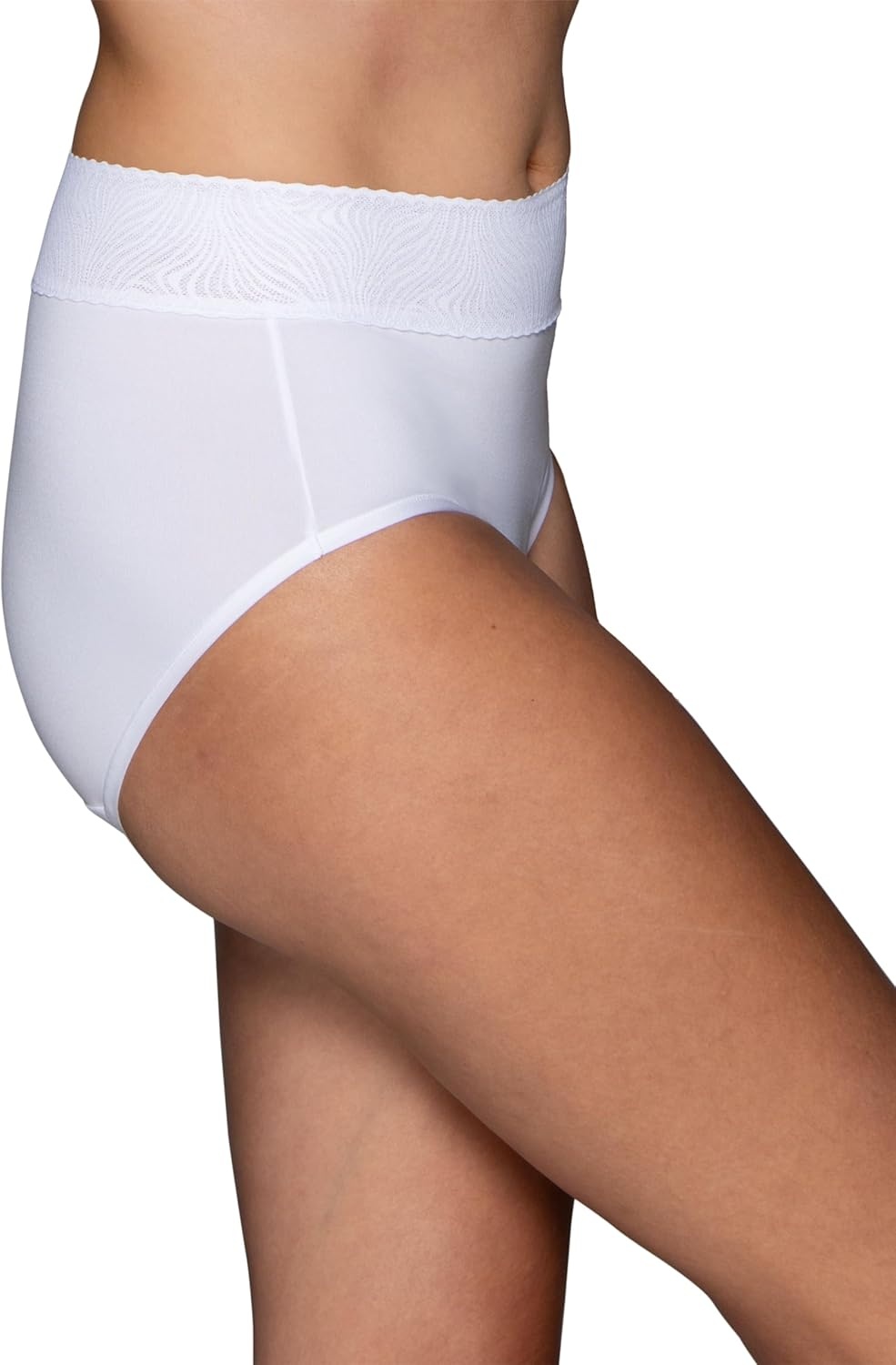 image:imageVanity Fair Womens Effortless Panties for Everyday Wear Buttery Soft Fabric amp LaceBrief White