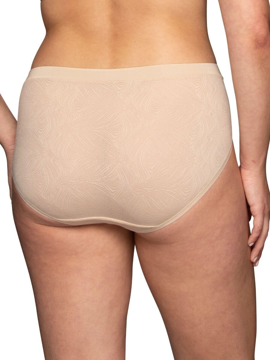 image:imageVanity Fair Womens Effortless Panties for Everyday Wear Buttery Soft Fabric amp LaceHi Cut Neutral Lace