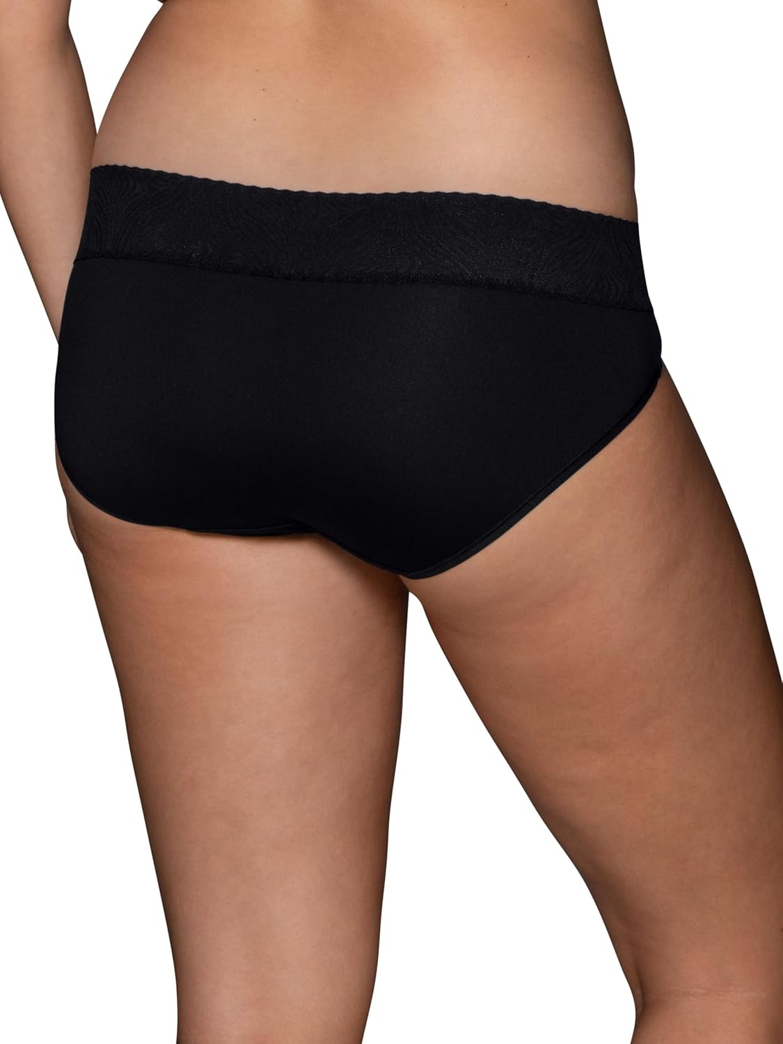 image:imageVanity Fair Womens Effortless Panties for Everyday Wear Buttery Soft Fabric amp LaceHipster Black