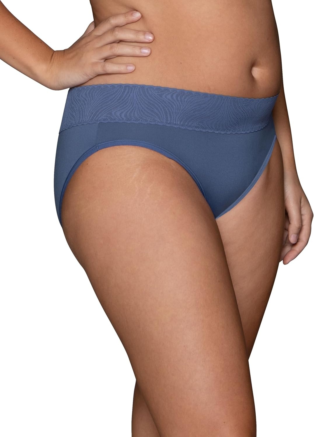 image:imageVanity Fair Womens Effortless Panties for Everyday Wear Buttery Soft Fabric amp LaceHipster Blue Harbor