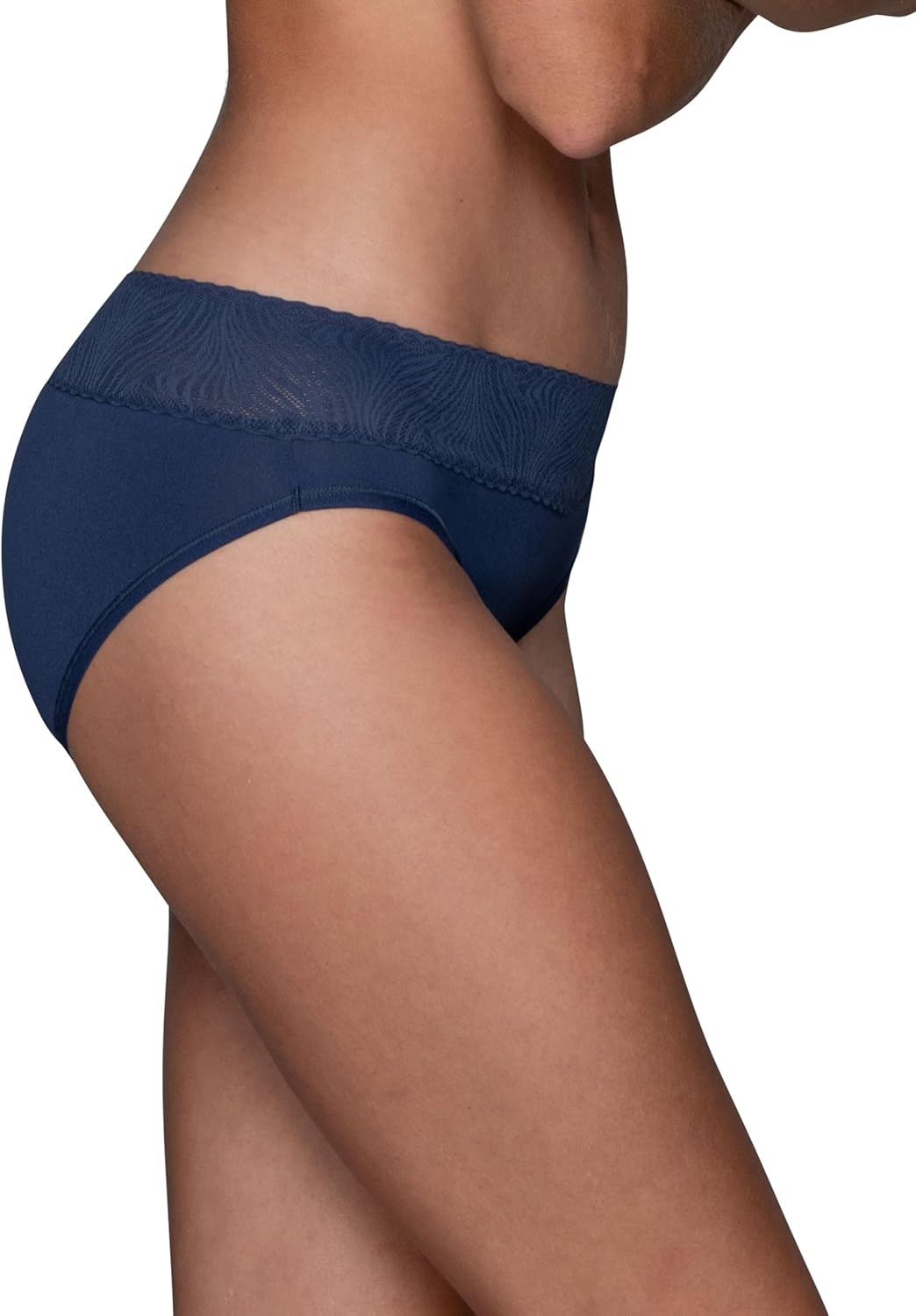 image:imageVanity Fair Womens Effortless Panties for Everyday Wear Buttery Soft Fabric amp LaceHipster Casual Navy