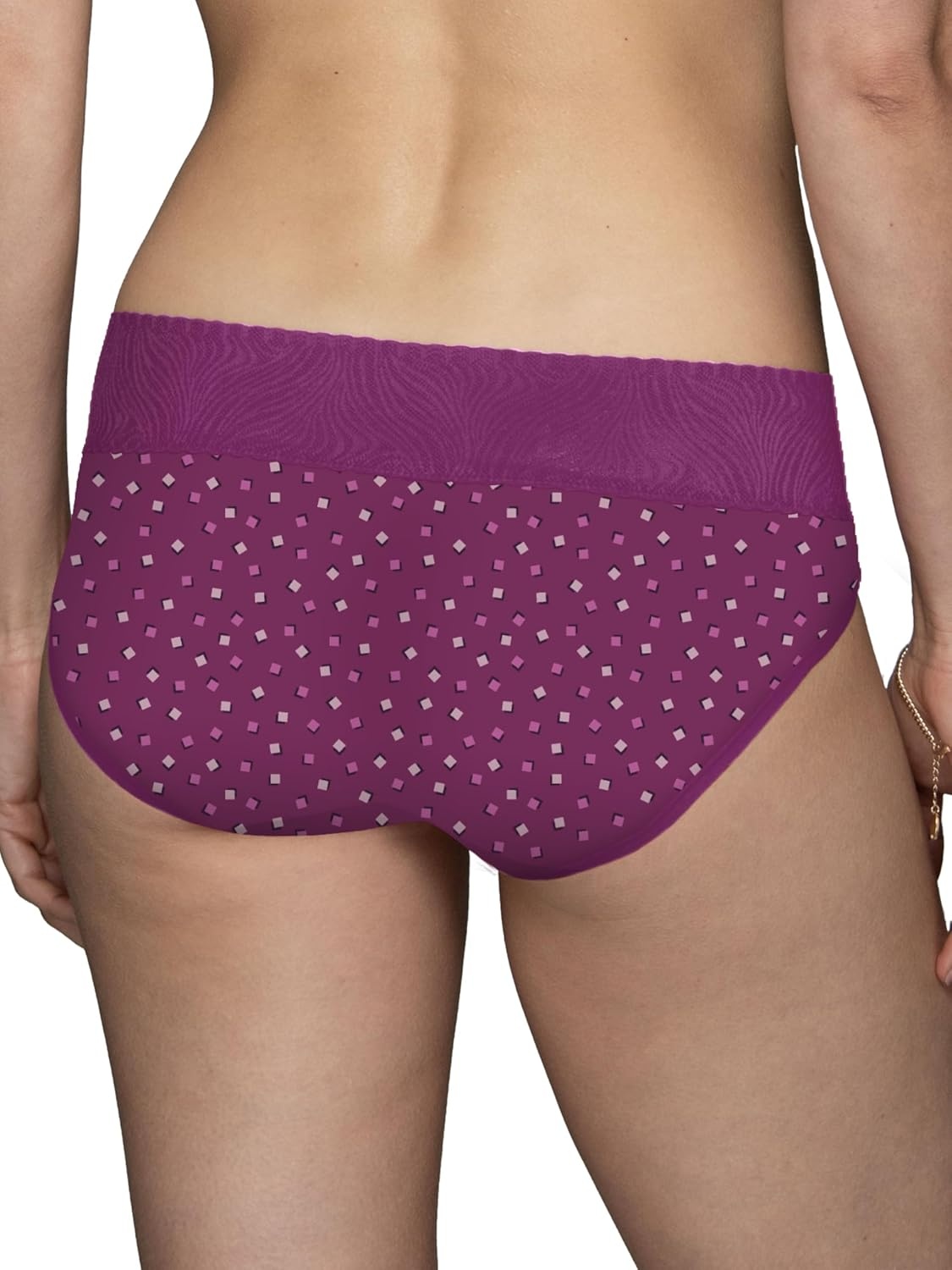 image:imageVanity Fair Womens Effortless Panties for Everyday Wear Buttery Soft Fabric amp LaceHipster Nice Cube Print