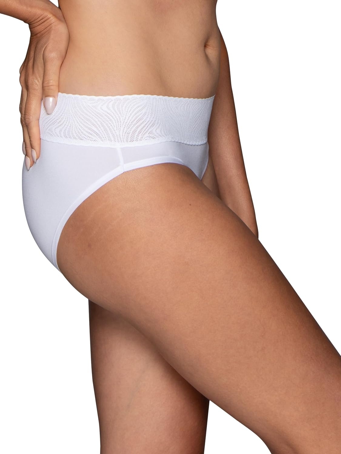 image:imageVanity Fair Womens Effortless Panties for Everyday Wear Buttery Soft Fabric amp LaceHipster White