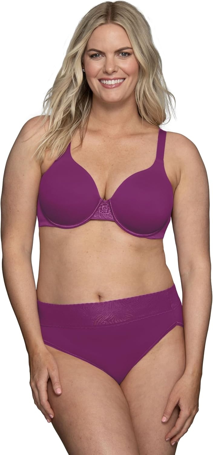 image:imageVanity Fair Womens Effortless Panties for Everyday Wear Buttery Soft Fabric amp LaceRed