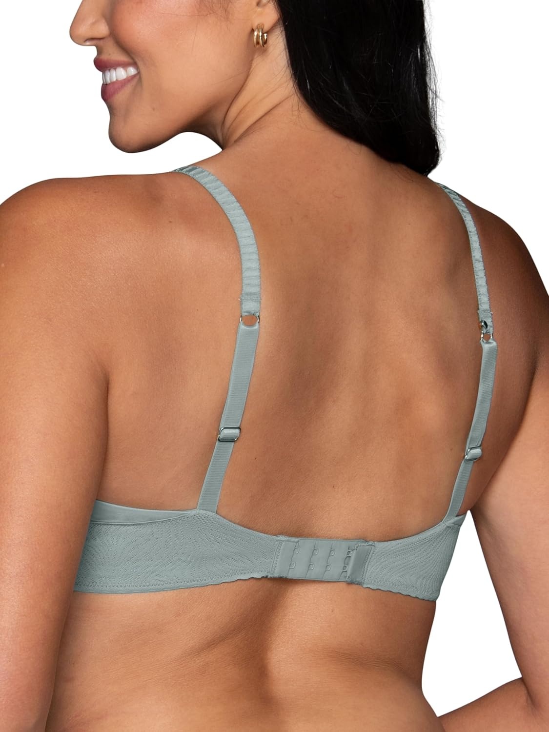 image:imageVanity Fair Womens Effortless Wireless Bra Buttery Soft Fabric amp Lightweight Memory Foam Cups up to DDSoft Balsam Lace