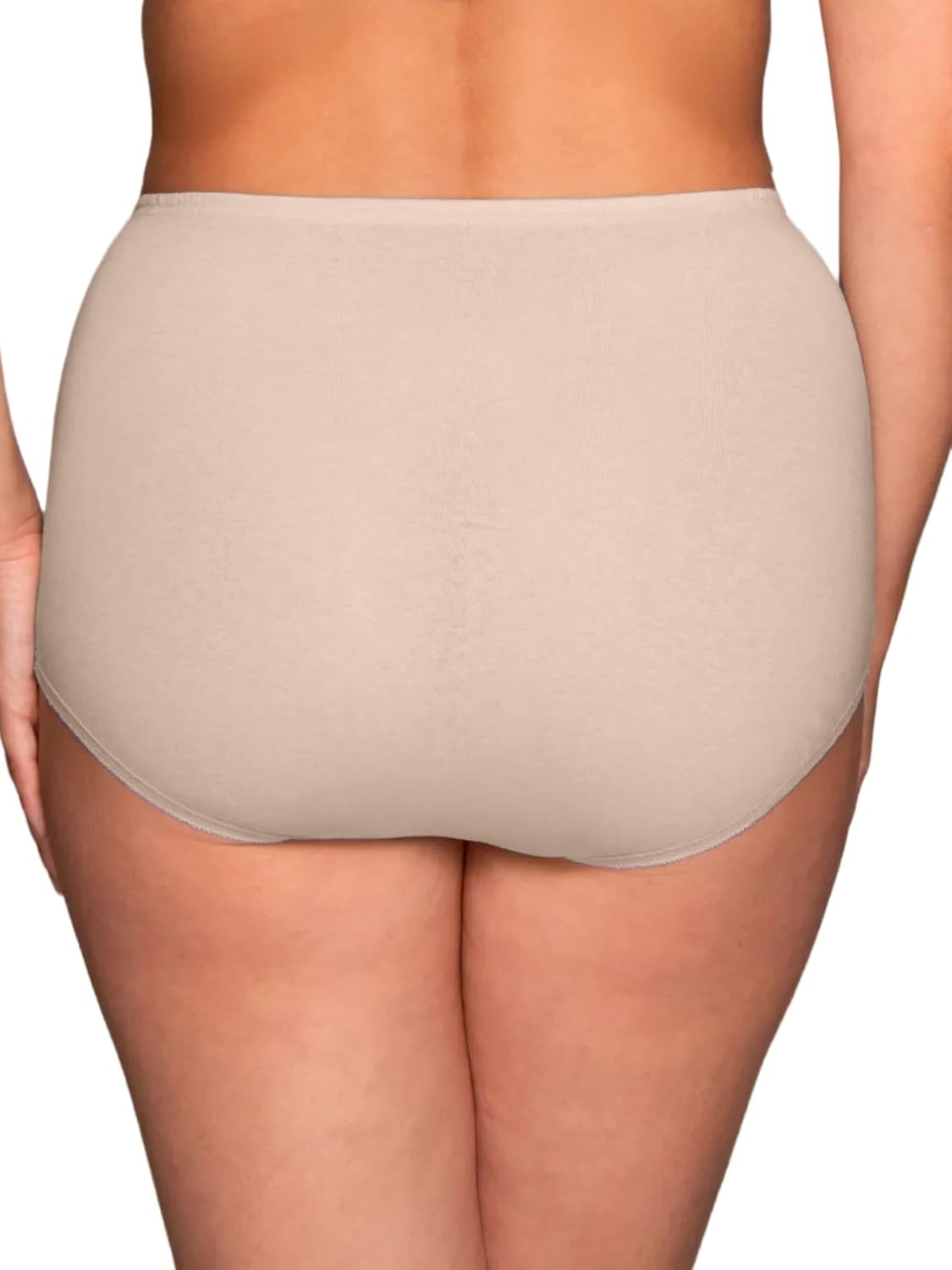 image:imageVanity Fair Womens High Waisted Underwear Full Coverage Ladies Panties Perfectly Yours BriefsCotton FawnFawnFawn