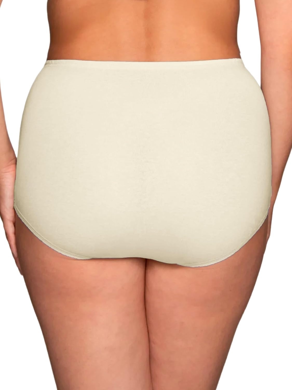image:imageVanity Fair Womens High Waisted Underwear Full Coverage Ladies Panties Perfectly Yours BriefsCotton PinkCandleglowBlue