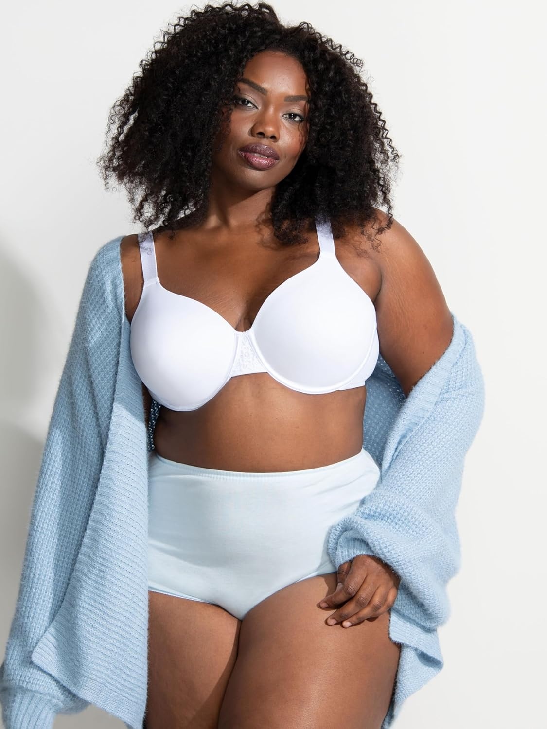 image:imageVanity Fair Womens High Waisted Underwear Full Coverage Ladies Panties Perfectly Yours BriefsCotton Star WhiteStar WhiteStar White