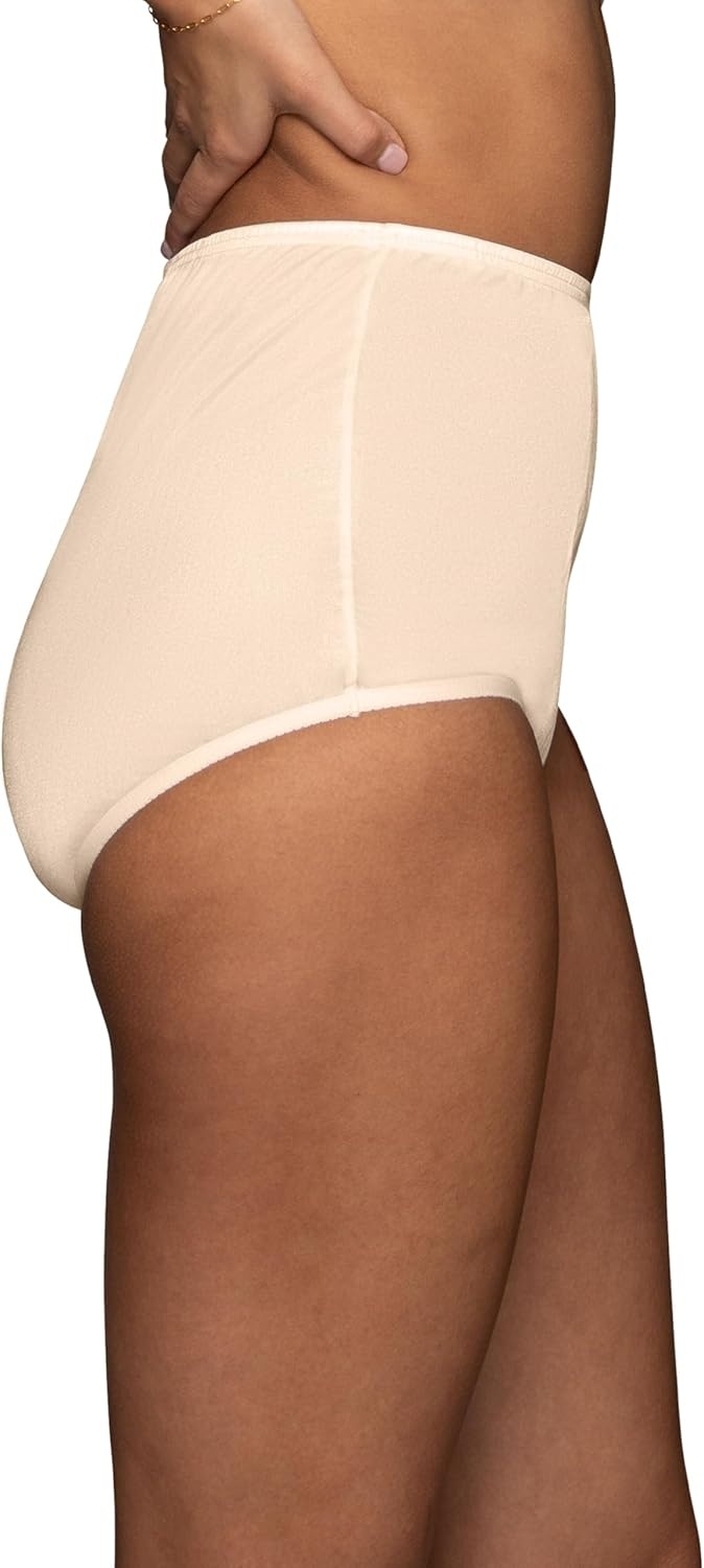 image:imageVanity Fair Womens High Waisted Underwear Full Coverage Ladies Panties Perfectly Yours BriefsNylon FawnFawnFawn