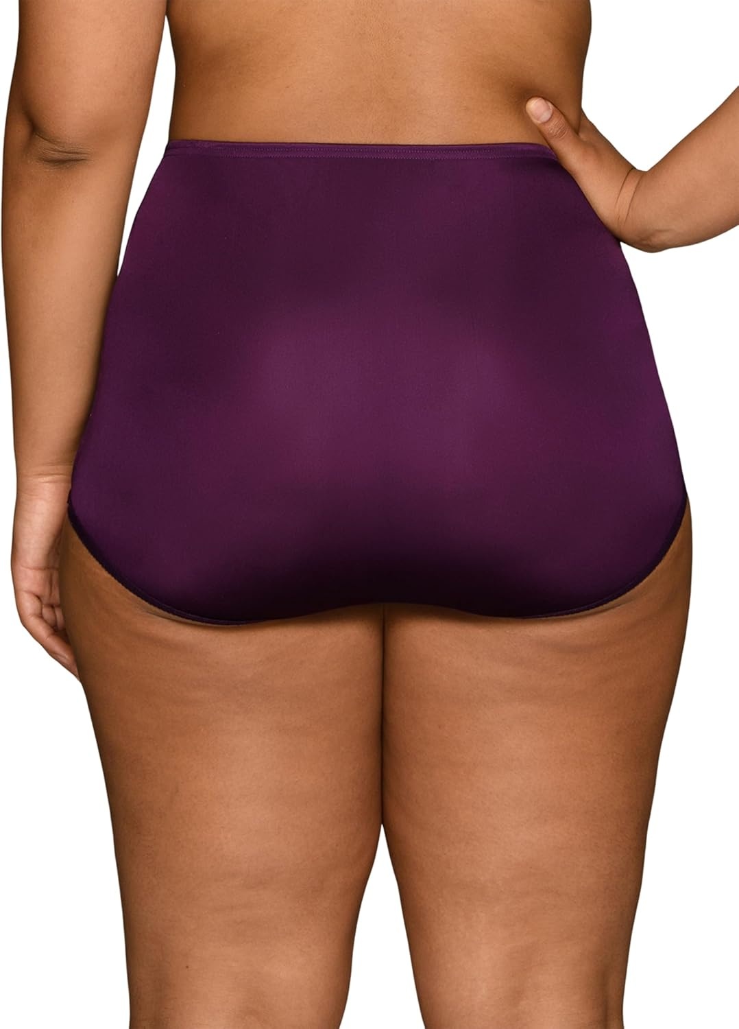 image:imageVanity Fair Womens High Waisted Underwear Full Coverage Ladies Panties Perfectly Yours BriefsNylon Sangria