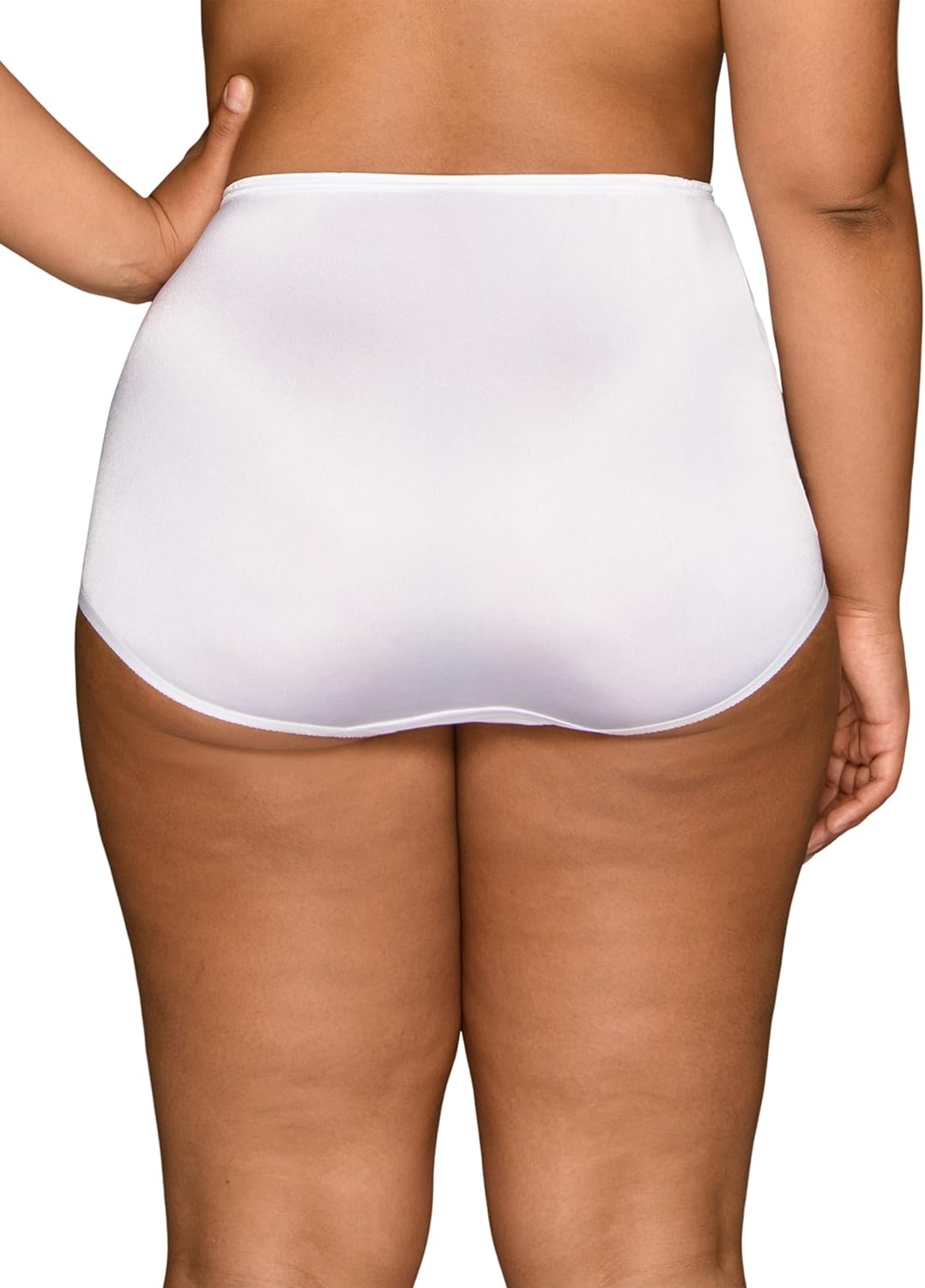 image:imageVanity Fair Womens High Waisted Underwear Full Coverage Ladies Panties Perfectly Yours BriefsNylon Star White