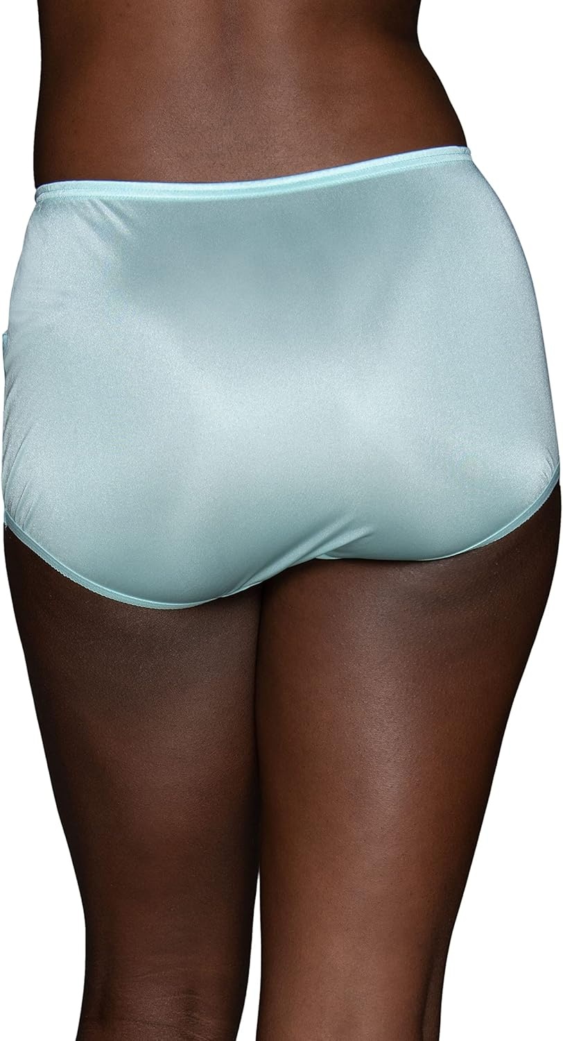 image:imageVanity Fair Womens High Waisted Underwear Full Coverage Ladies Panties Perfectly Yours BriefsNylon Lace Azure Mist
