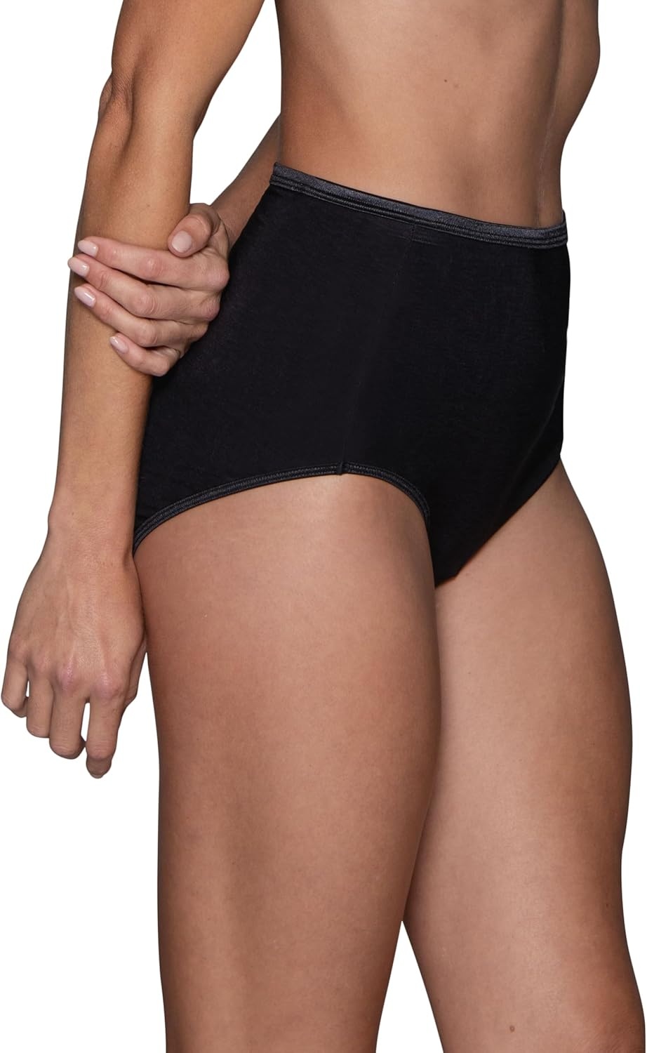 image:imageVanity Fair Womens Illumination Brief Panties Silky Stretch amp Satin Trim3 Pack Midnight Black