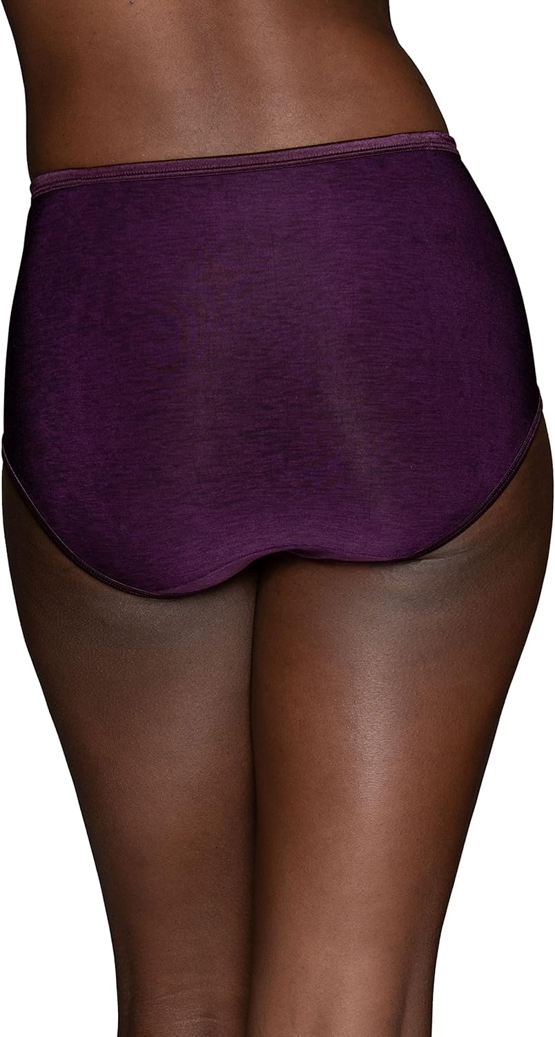 image:imageVanity Fair Womens Illumination Brief Panties Silky Stretch amp Satin Trim3 Pack SangriaWhiteEarthy Grey