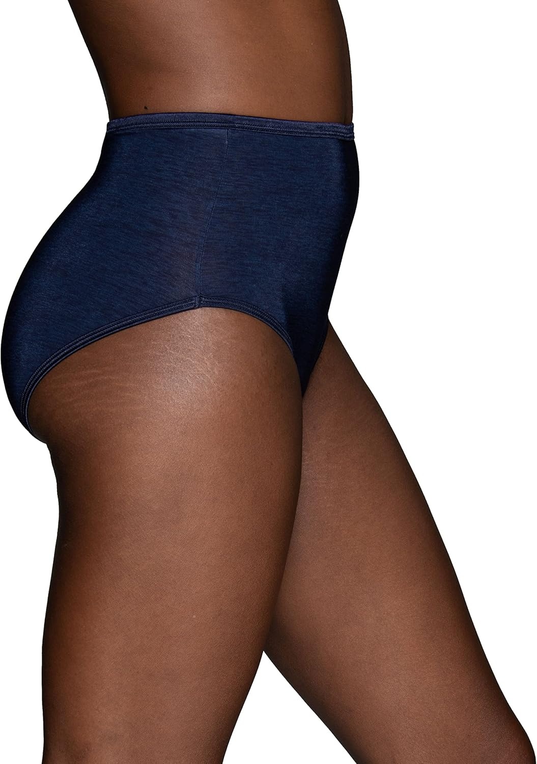 image:imageVanity Fair Womens Illumination Brief Panties Silky Stretch amp Satin Trim3 Pack SteeleWhiteNavy