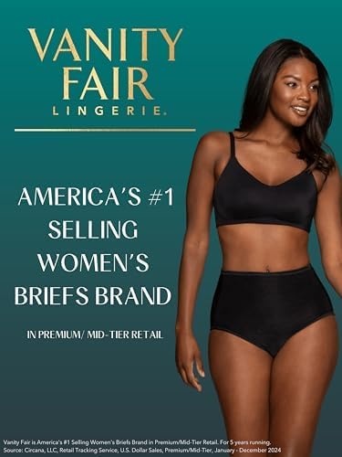 image:imageVanity Fair Womens Illumination Brief Panties Silky Stretch amp Satin TrimStar White