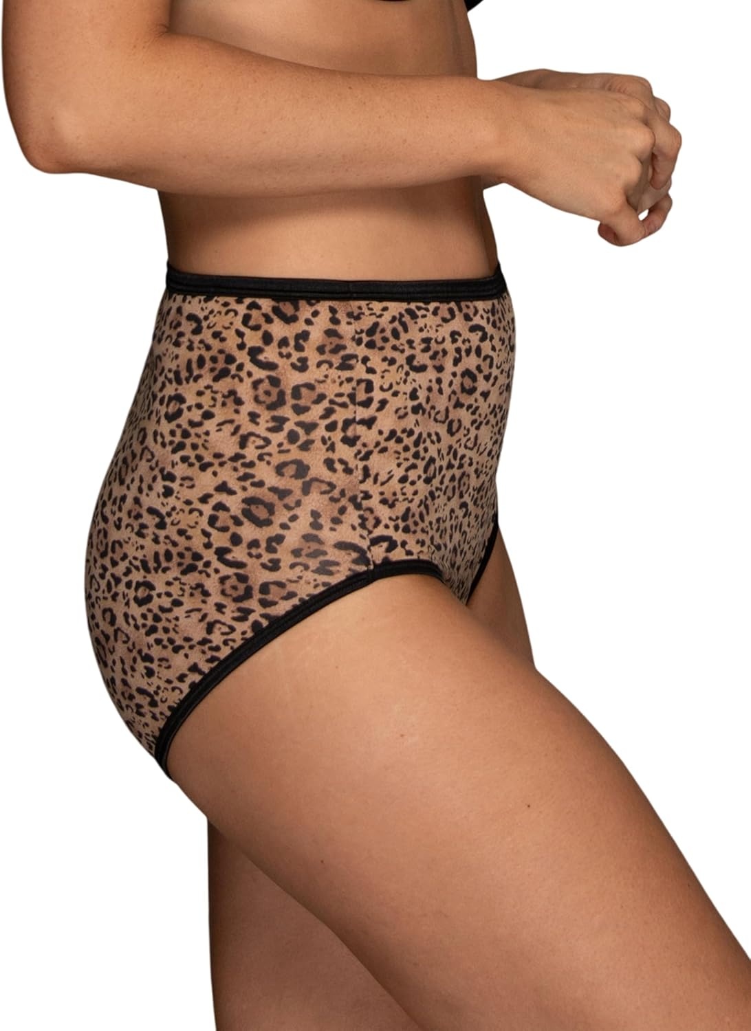 image:imageVanity Fair Womens Illumination Brief Panties Silky Stretch amp Satin TrimToffee Leopard Print