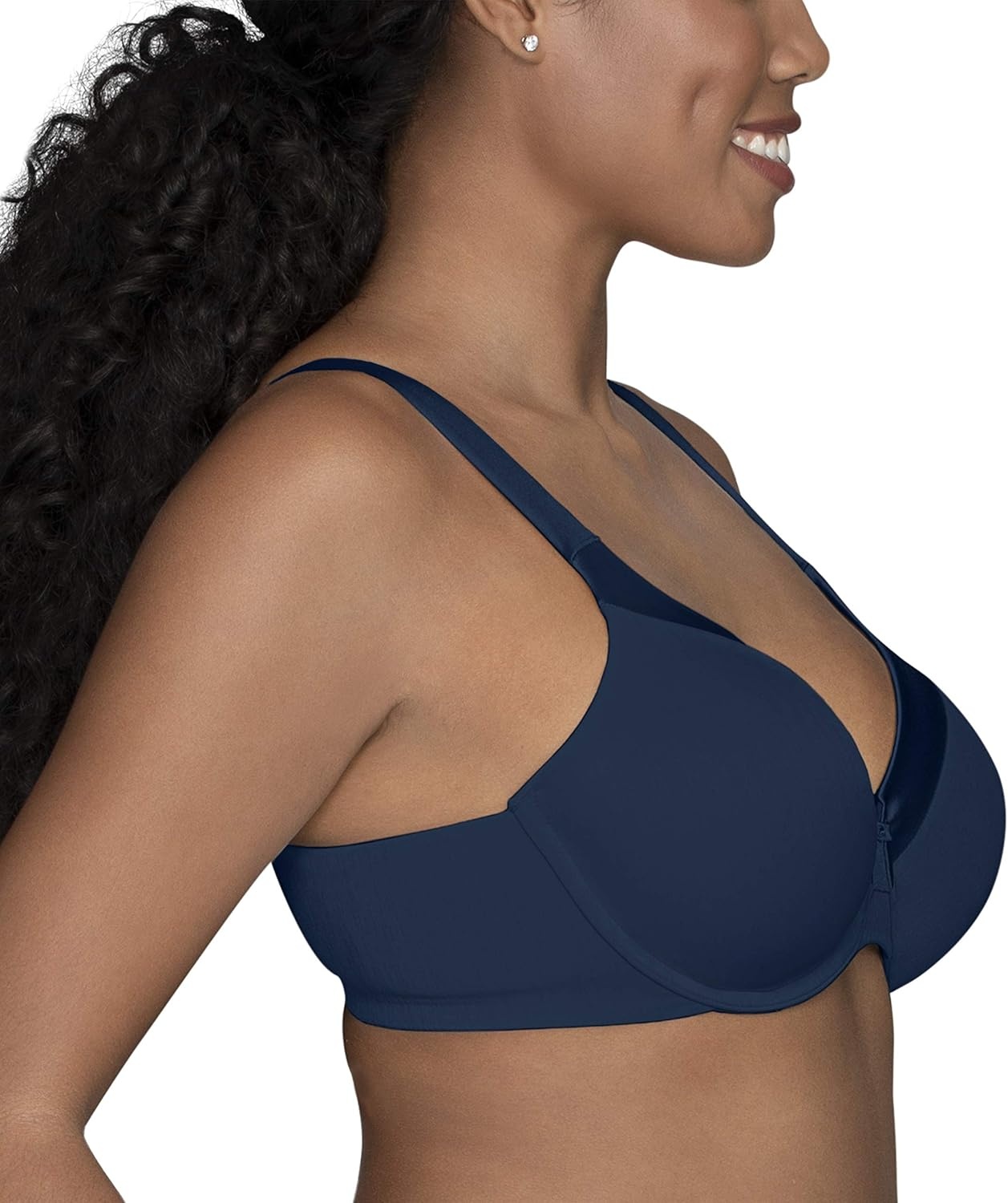 image:imageVanity Fair Womens Illumination Full Figure Zonedin Support BraGhost Navy