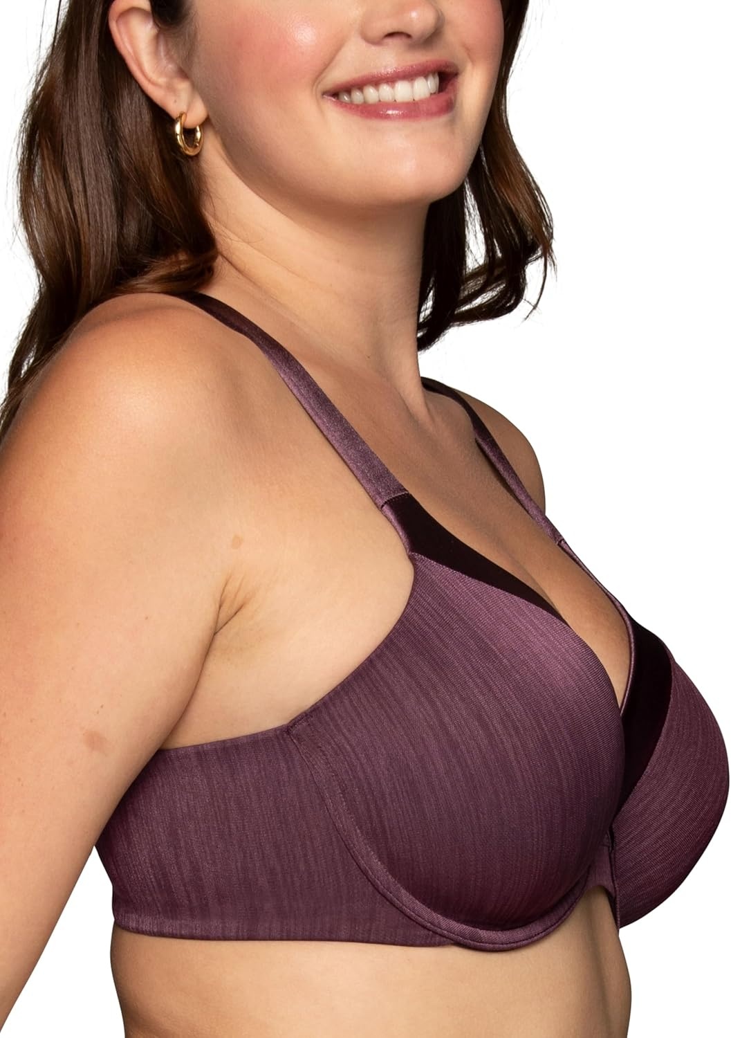 image:imageVanity Fair Womens Illumination Full Figure Zonedin Support BraMidnight Plum