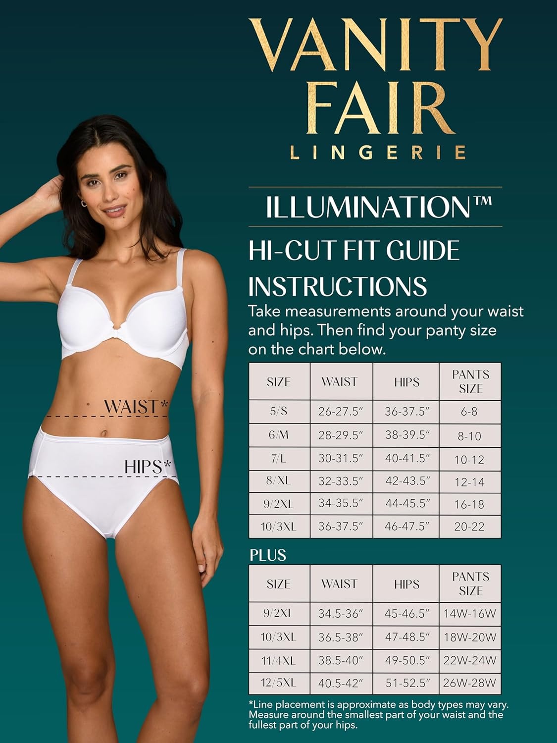 image:imageVanity Fair Womens Illumination Hi Cut Panties Silky Stretch amp Satin Trim3 Pack Midnight Black