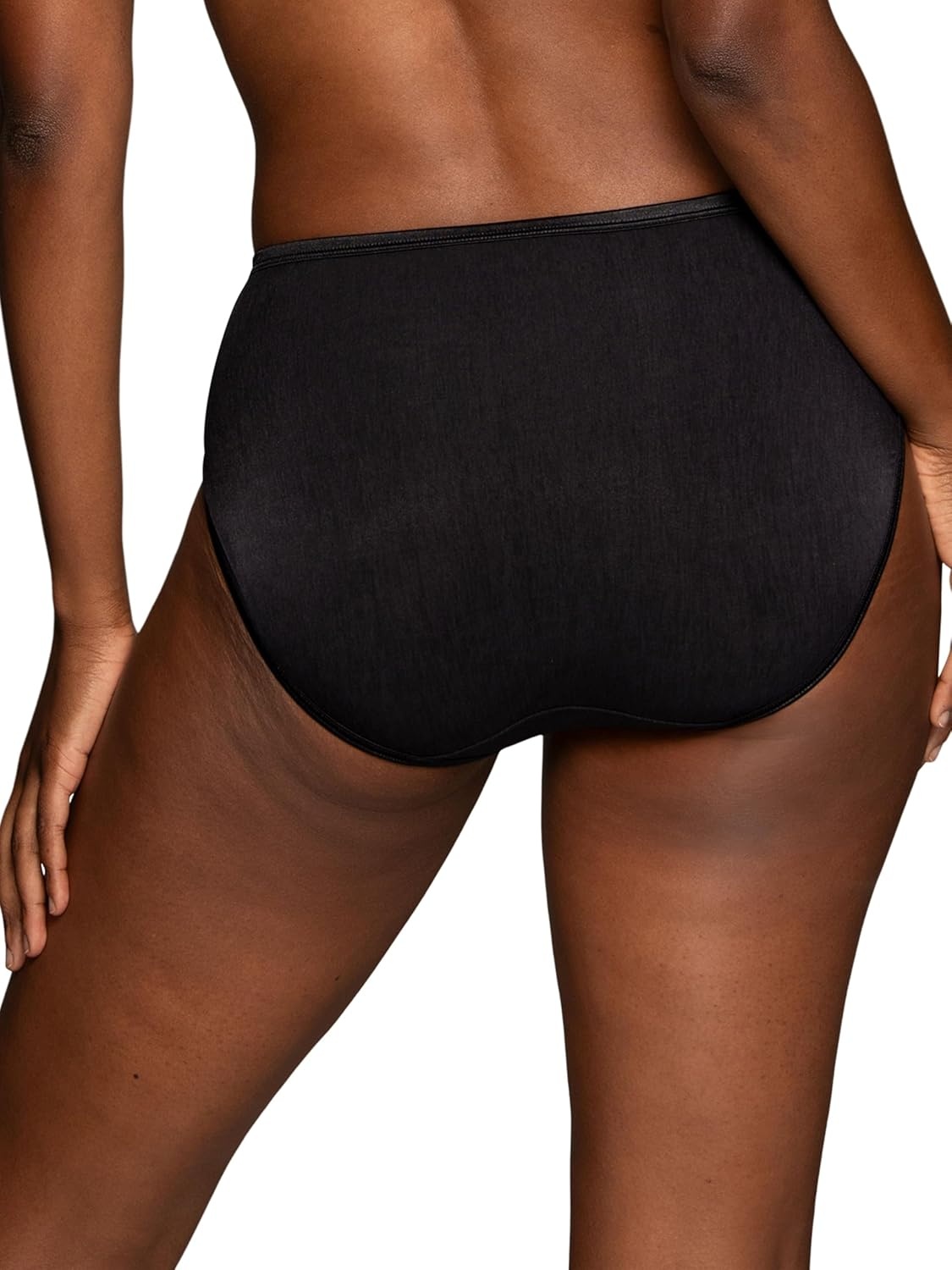 image:imageVanity Fair Womens Illumination Hi Cut Panties Silky Stretch amp Satin Trim3 Pack Midnight Black