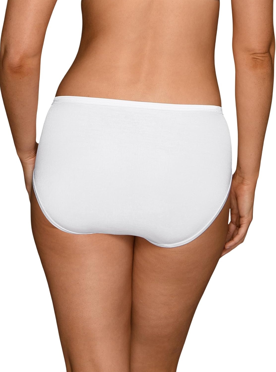image:imageVanity Fair Womens Illumination Hi Cut Panties Silky Stretch amp Satin Trim3 Pack Star White