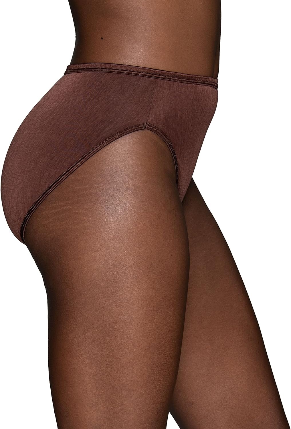 image:imageVanity Fair Womens Illumination Hi Cut Panties Silky Stretch amp Satin TrimCappuccino