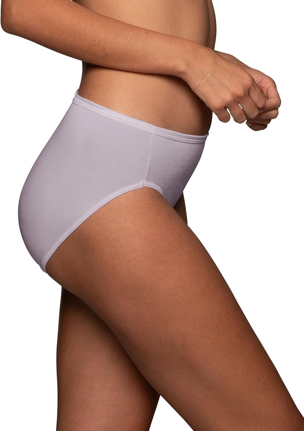 image:imageVanity Fair Womens Illumination Hi Cut Panties Silky Stretch amp Satin TrimCareless Lilac