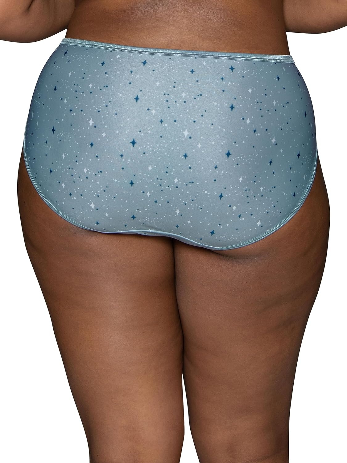 image:imageVanity Fair Womens Illumination Hi Cut Panties Silky Stretch amp Satin TrimDecember Sky Print