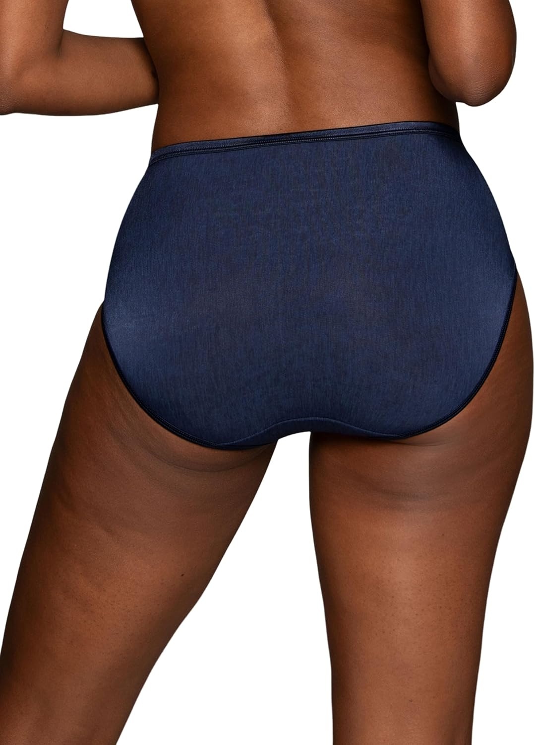 image:imageVanity Fair Womens Illumination Hi Cut Panties Silky Stretch amp Satin TrimGhost Navy