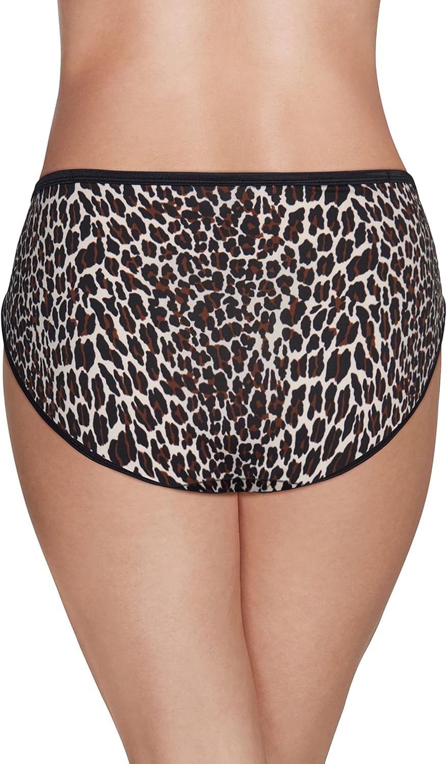 image:imageVanity Fair Womens Illumination Hi Cut Panties Silky Stretch amp Satin TrimModern Leopard Print