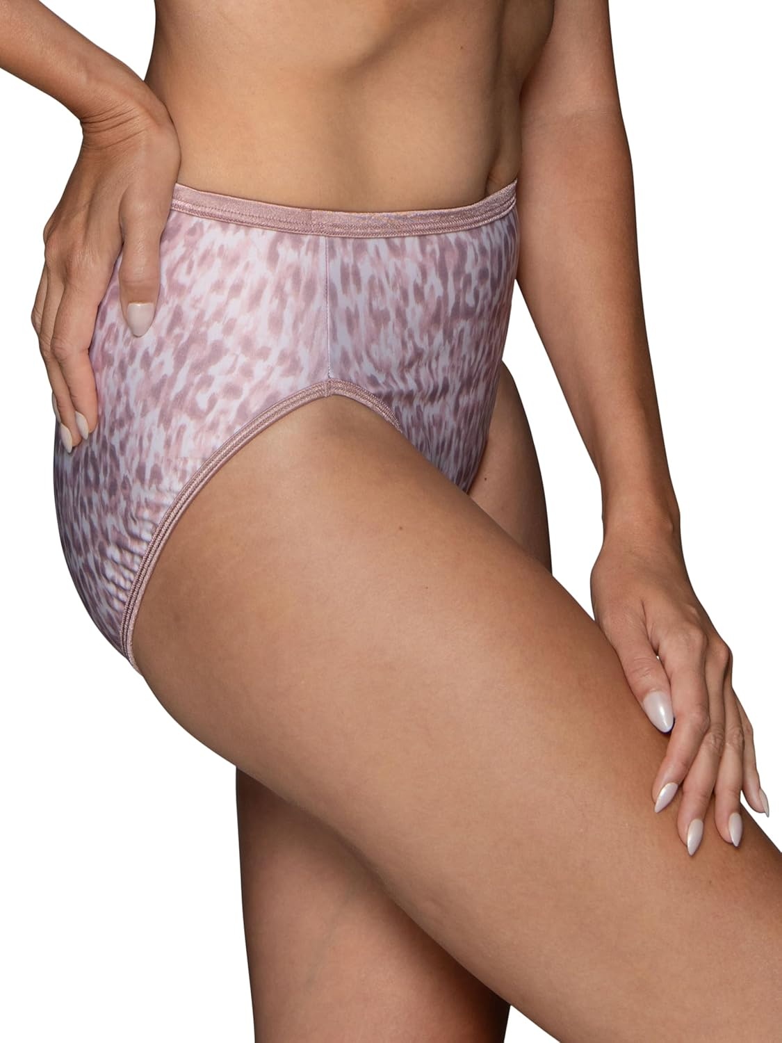 image:imageVanity Fair Womens Illumination Hi Cut Panties Silky Stretch amp Satin TrimOpal Haze Print