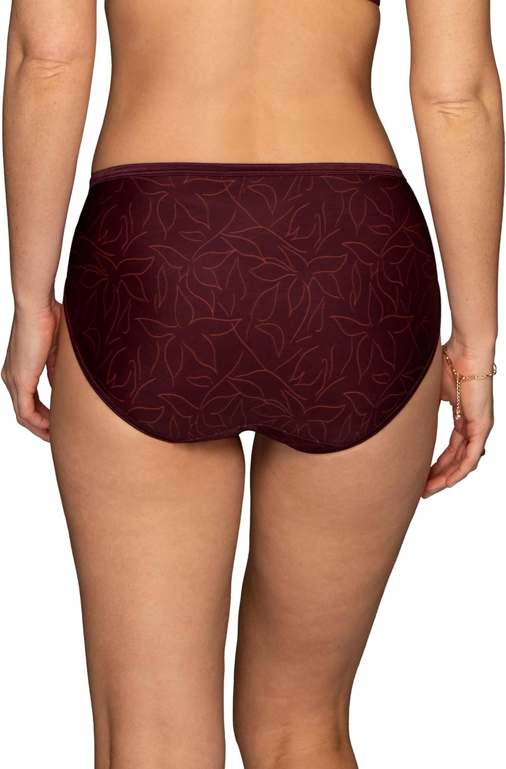 image:imageVanity Fair Womens Illumination Hi Cut Panties Silky Stretch amp Satin TrimParadise Found Print