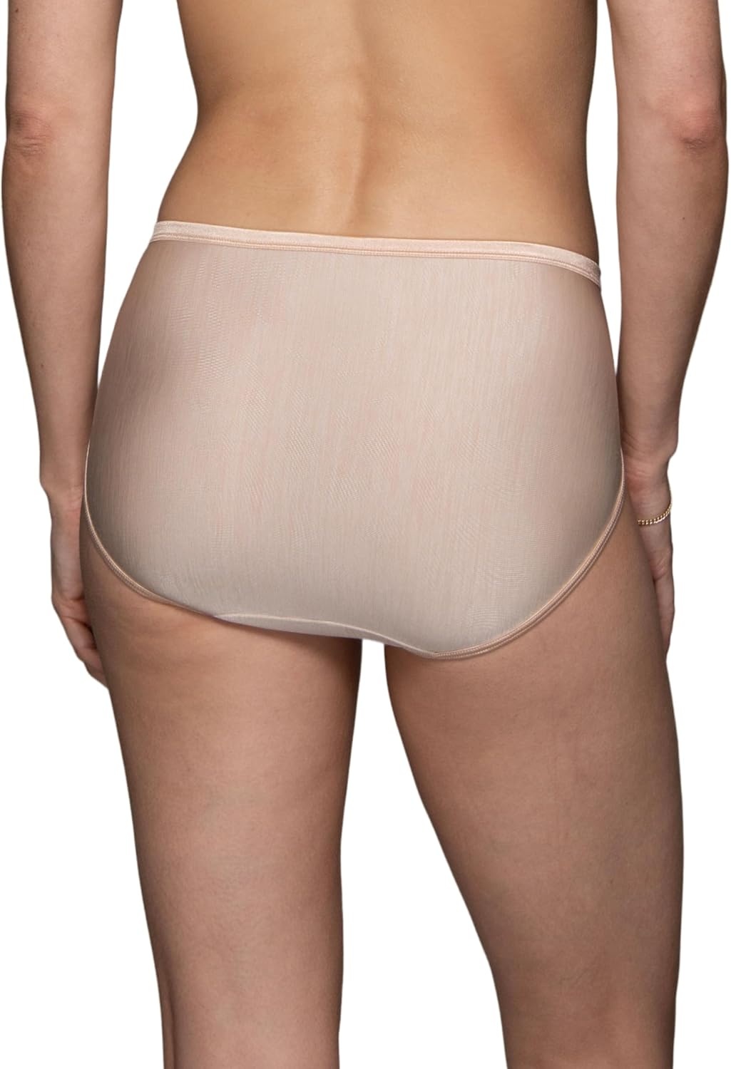 image:imageVanity Fair Womens Illumination Hi Cut Panties Silky Stretch amp Satin TrimRose Beige