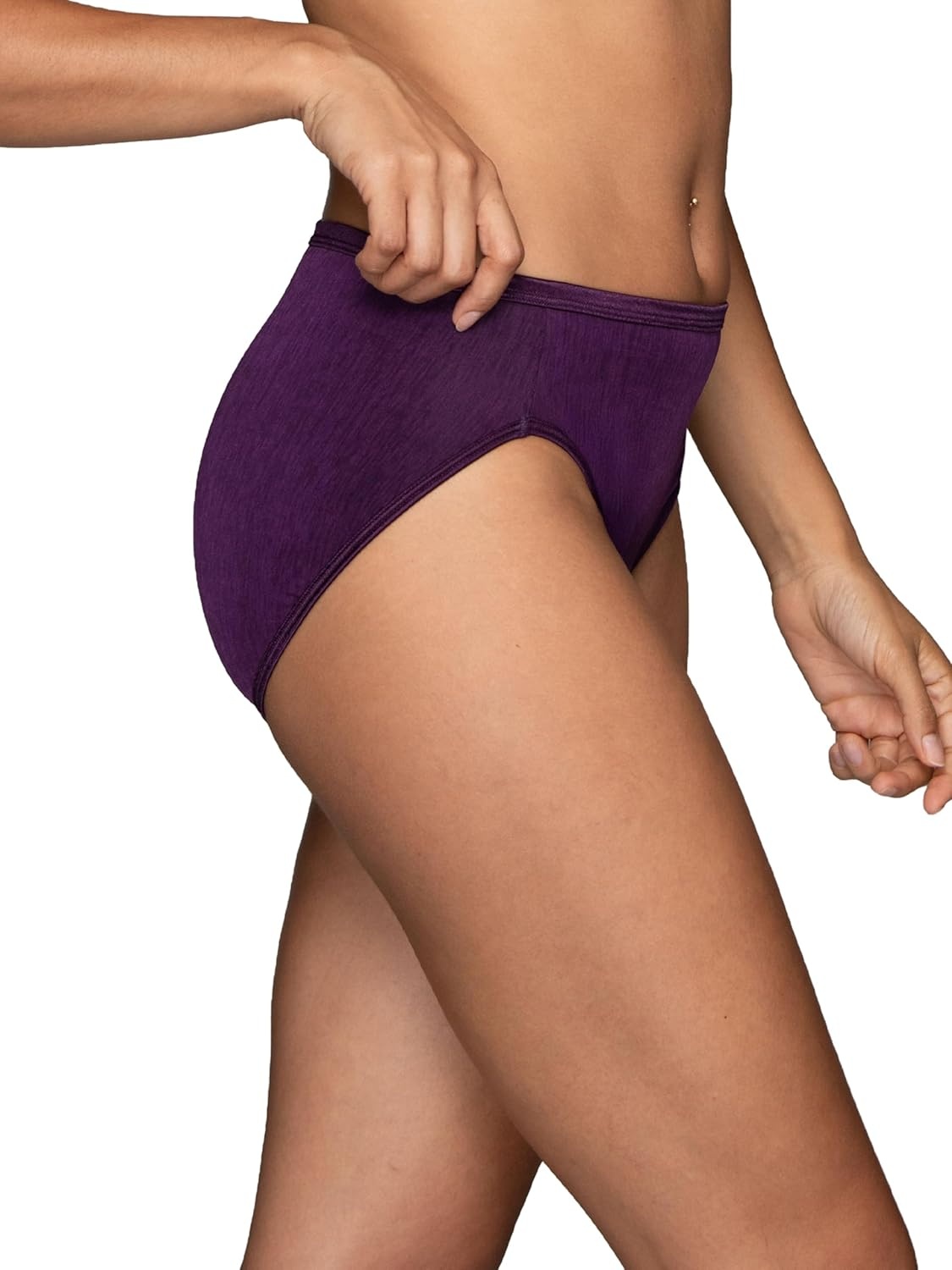 image:imageVanity Fair Womens Illumination Hi Cut Panties Silky Stretch amp Satin TrimSangria