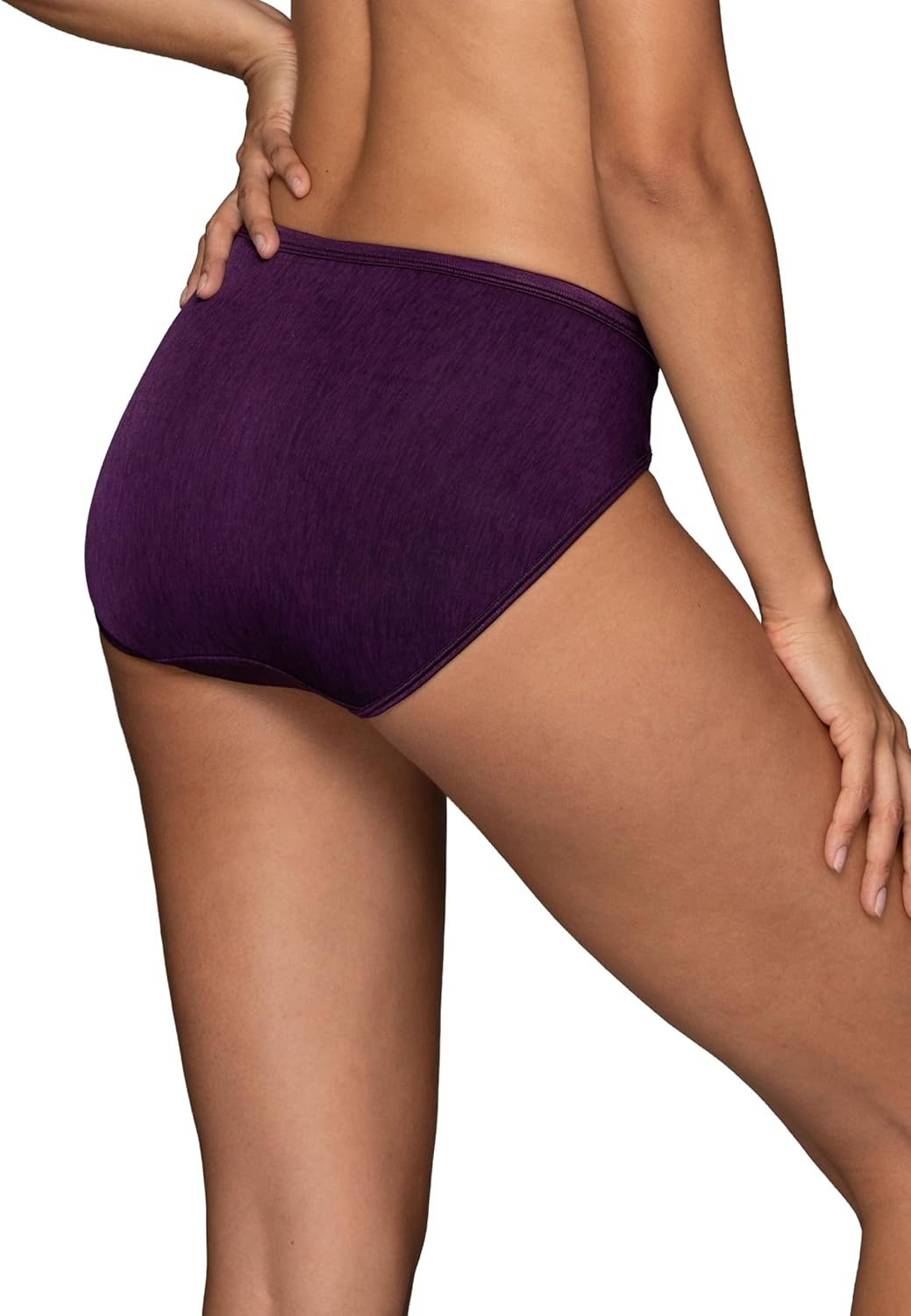 image:imageVanity Fair Womens Illumination Hi Cut Panties Silky Stretch amp Satin TrimSangria