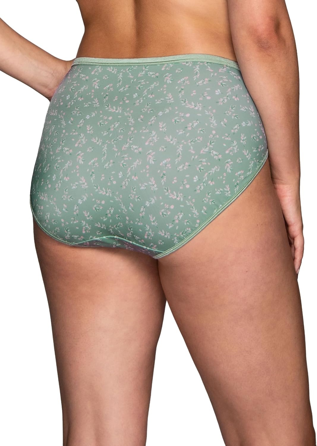 image:imageVanity Fair Womens Illumination Hi Cut Panties Silky Stretch amp Satin TrimShort Day Print