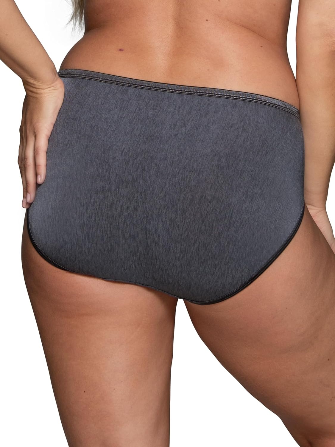 image:imageVanity Fair Womens Illumination Hi Cut Panties Silky Stretch amp Satin TrimSteele Violet