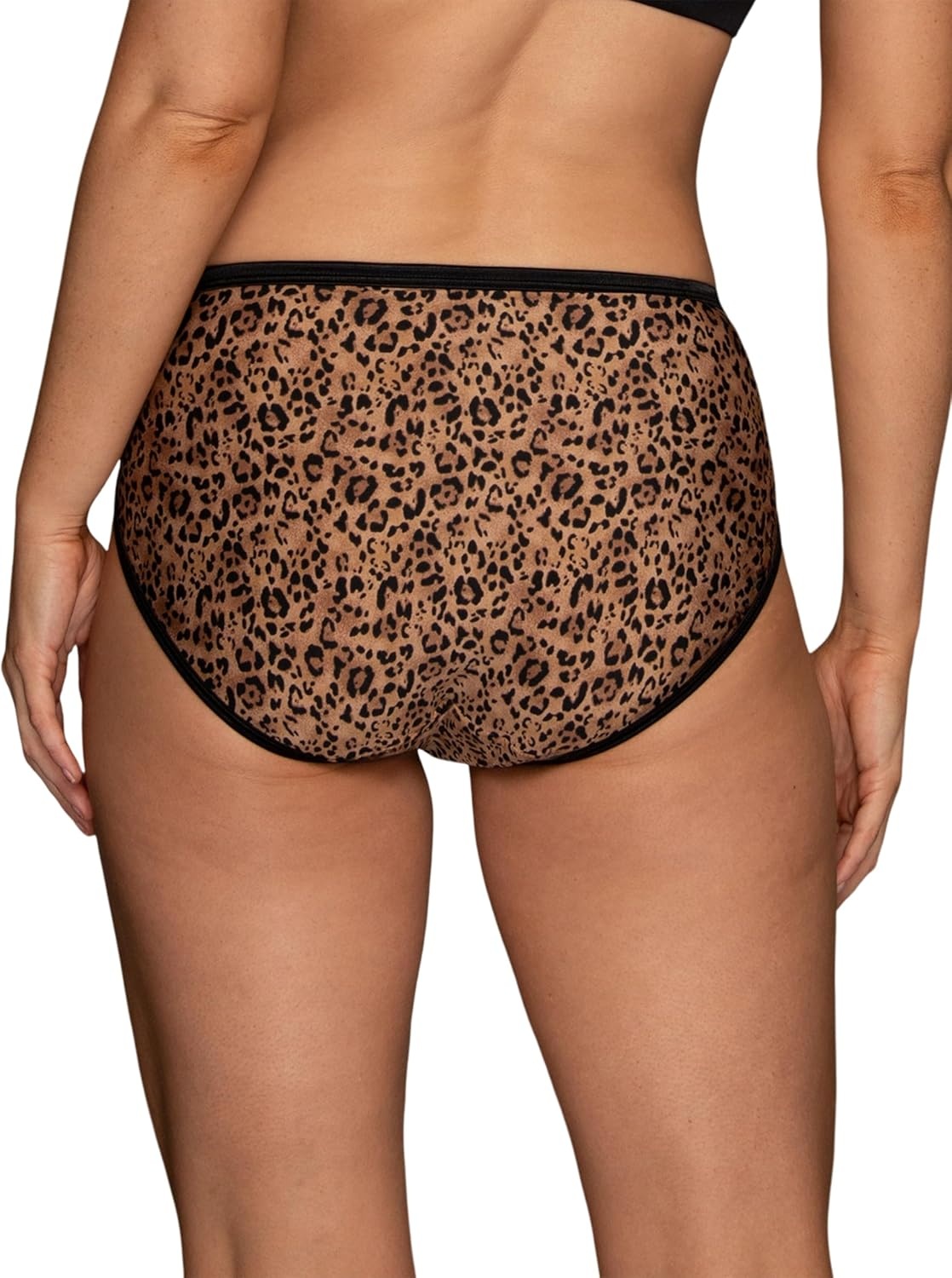 image:imageVanity Fair Womens Illumination Hi Cut Panties Silky Stretch amp Satin TrimToffee Leopard Print