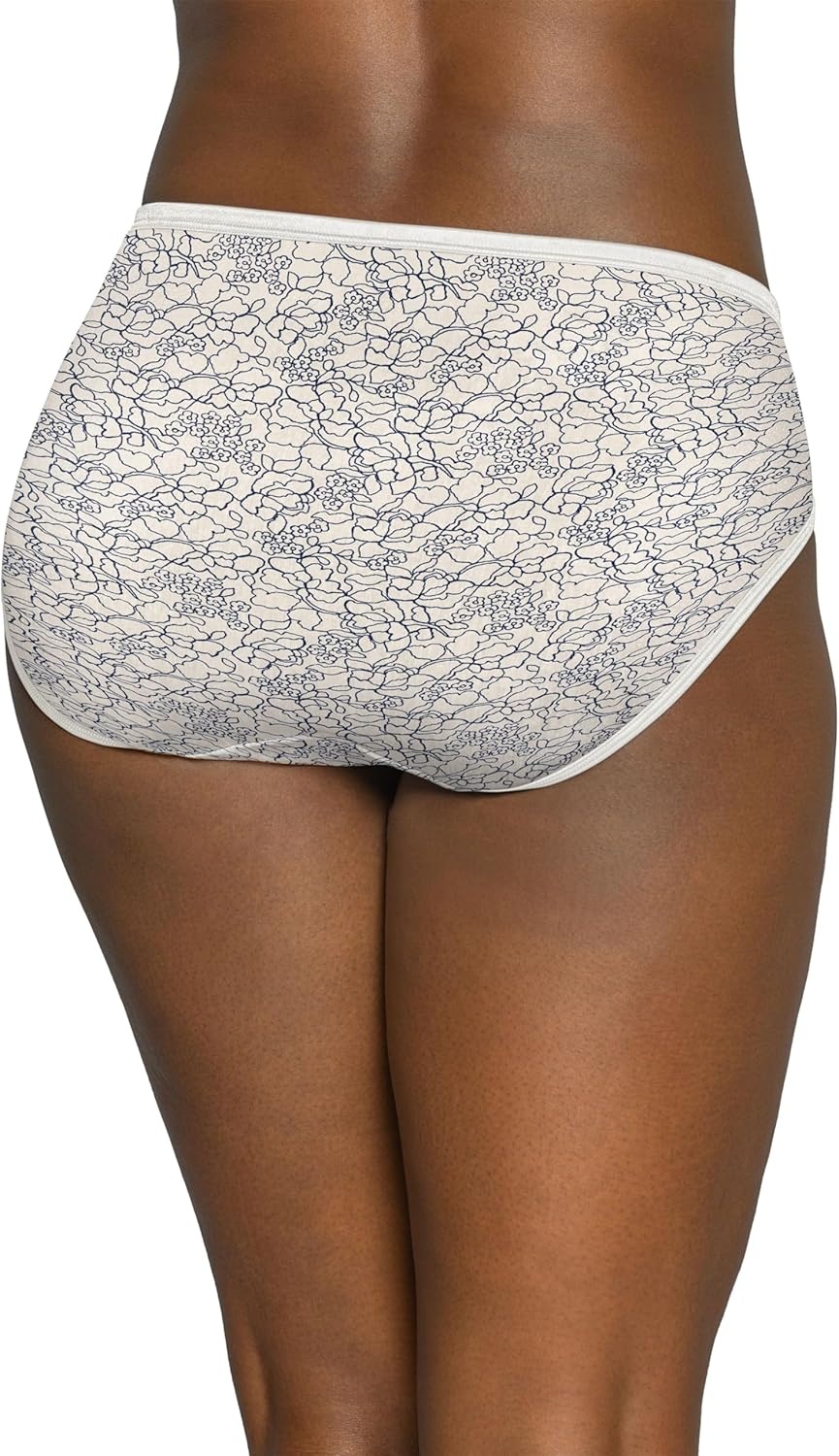 image:imageVanity Fair Womens Illumination Hi Cut Panties Silky Stretch amp Satin TrimTranquil Lace Print