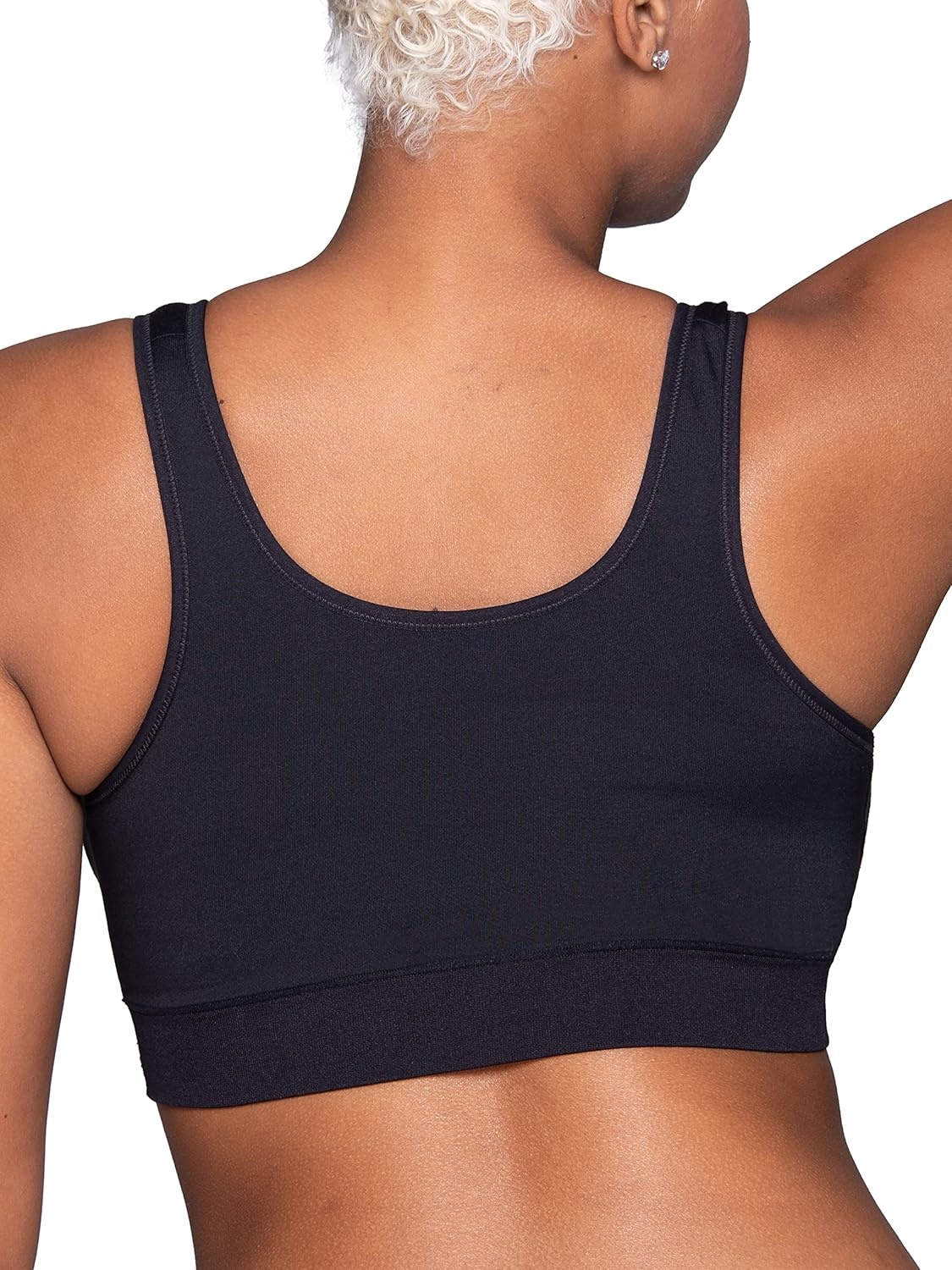 image:imageVanity Fair Womens Maternity Nursing Bras for Breastfeeding Wireless Pullover Lounge Sleep Bra Available in MultipacksBlack