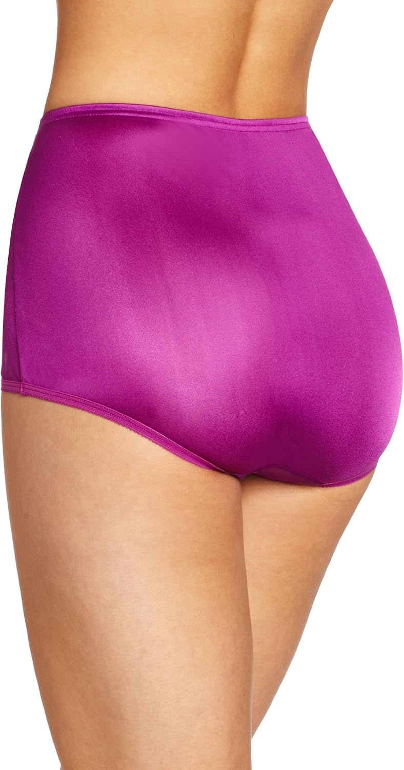 image:imageVanity Fair womens Perfectly Yours Ravissant Tailored Nylon Brief Panty 15712Fuschia Applique