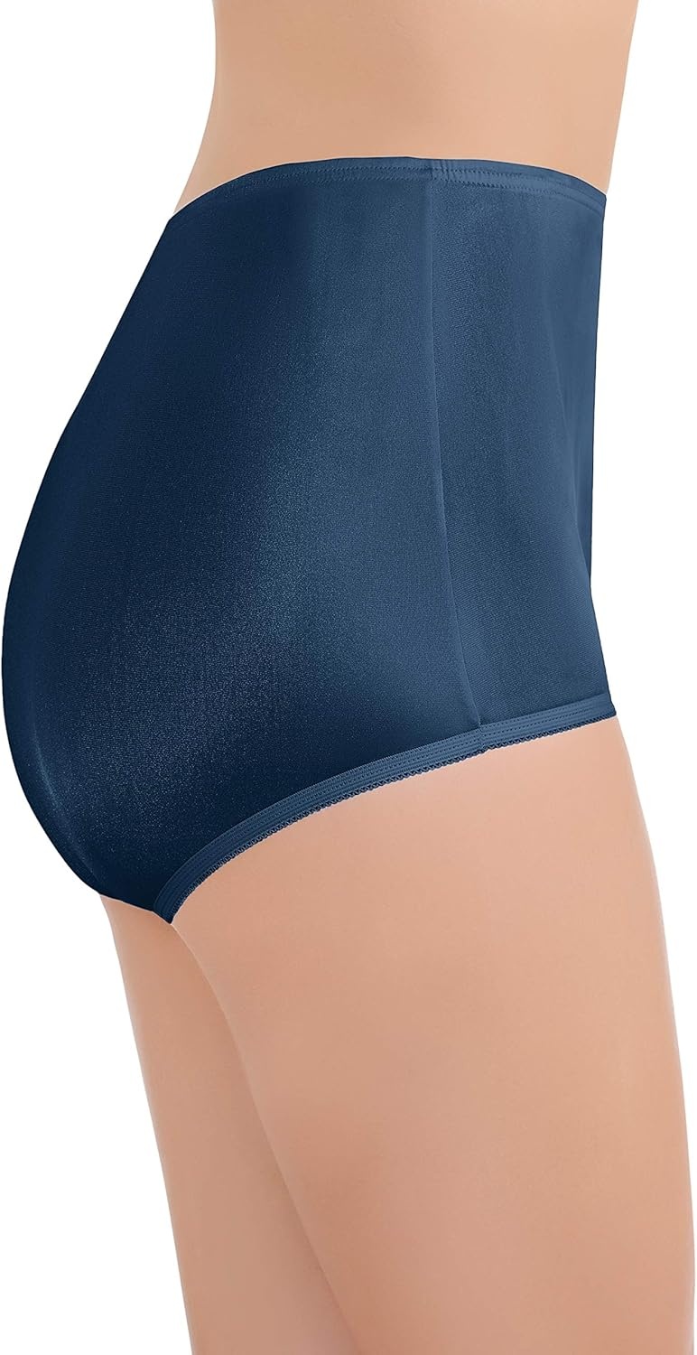 image:imageVanity Fair womens Perfectly Yours Ravissant Tailored Nylon Brief Panty 15712Ghost Navy