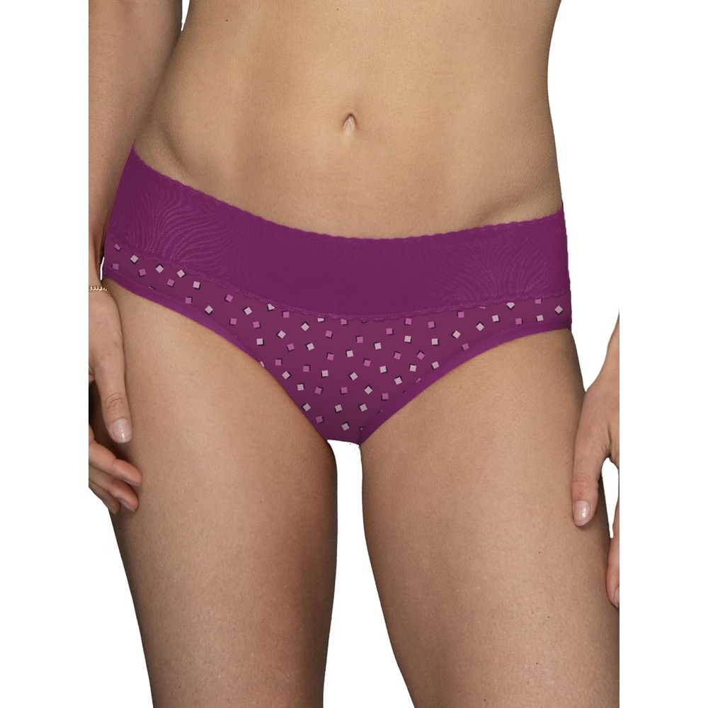 image:imageVanity Fair Womens Effortless Panties for Everyday Wear Buttery Soft Fabric amp LaceHipster Nice Cube Print